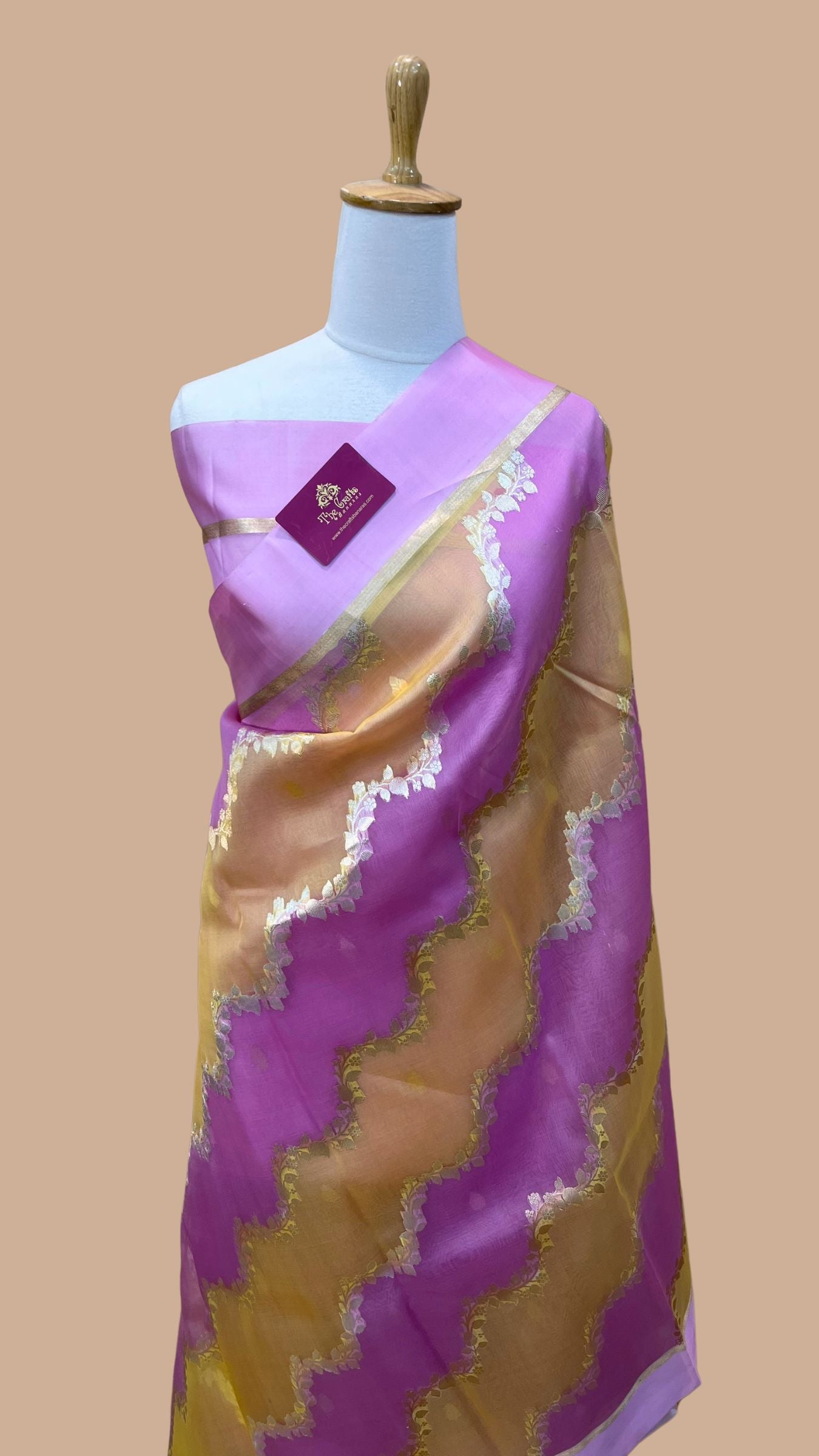 Pure Kora Silk Handloom Banarasi Saree - Rangkart