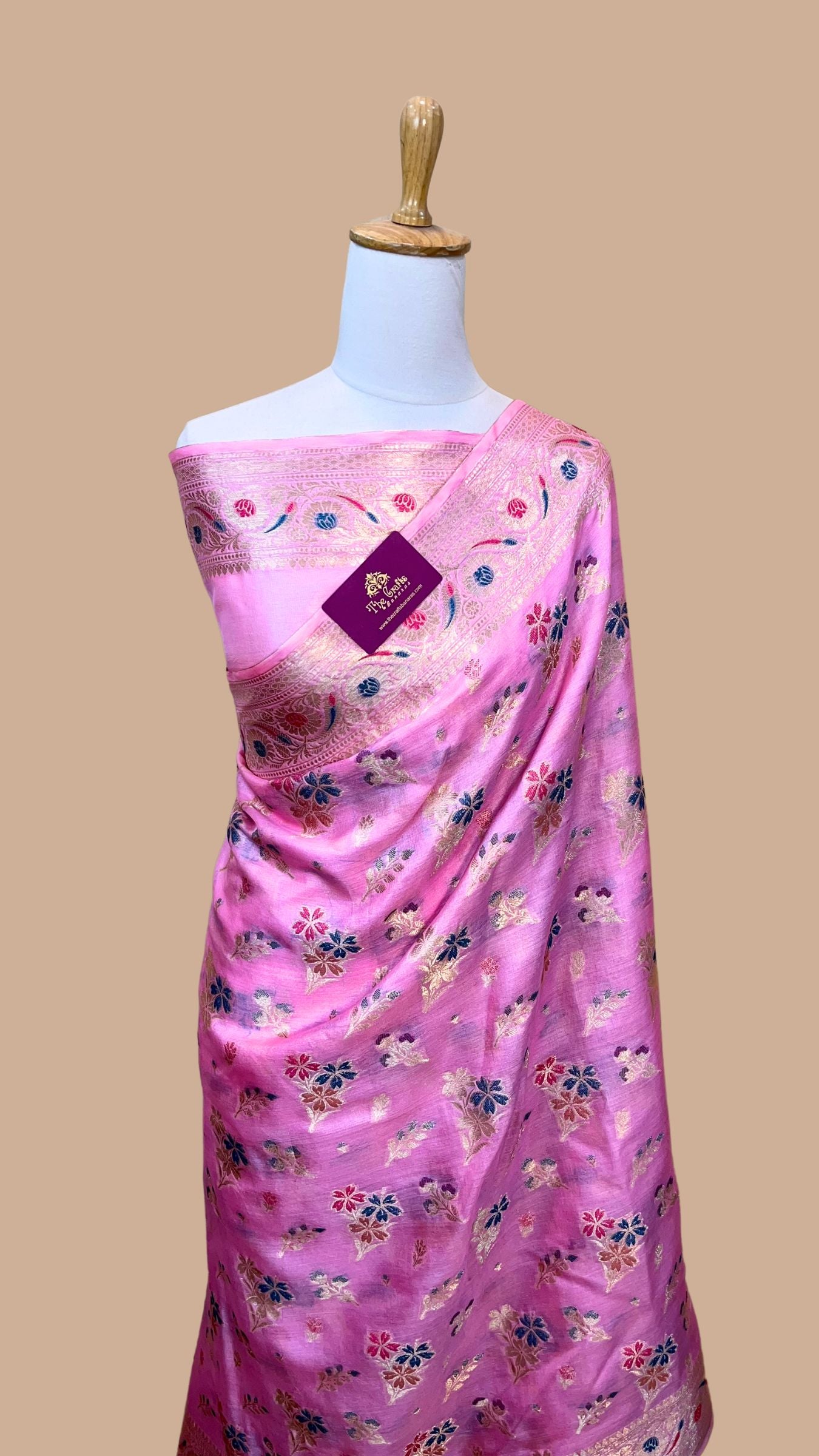 Pure Butter Crepe Banarasi Saree