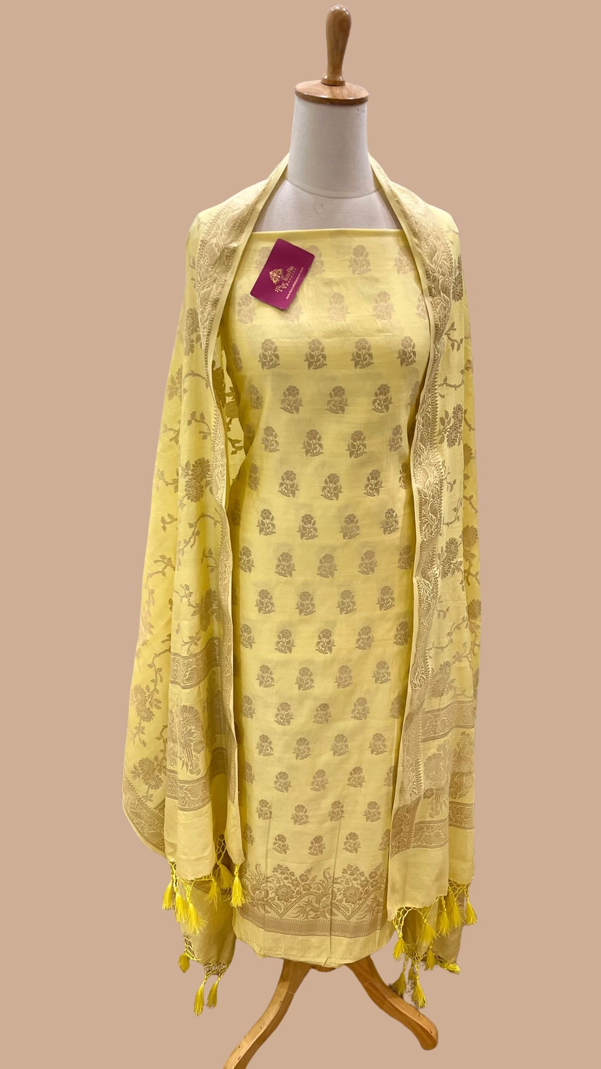 Pure Chiniya Silk Banarasi Dress Material