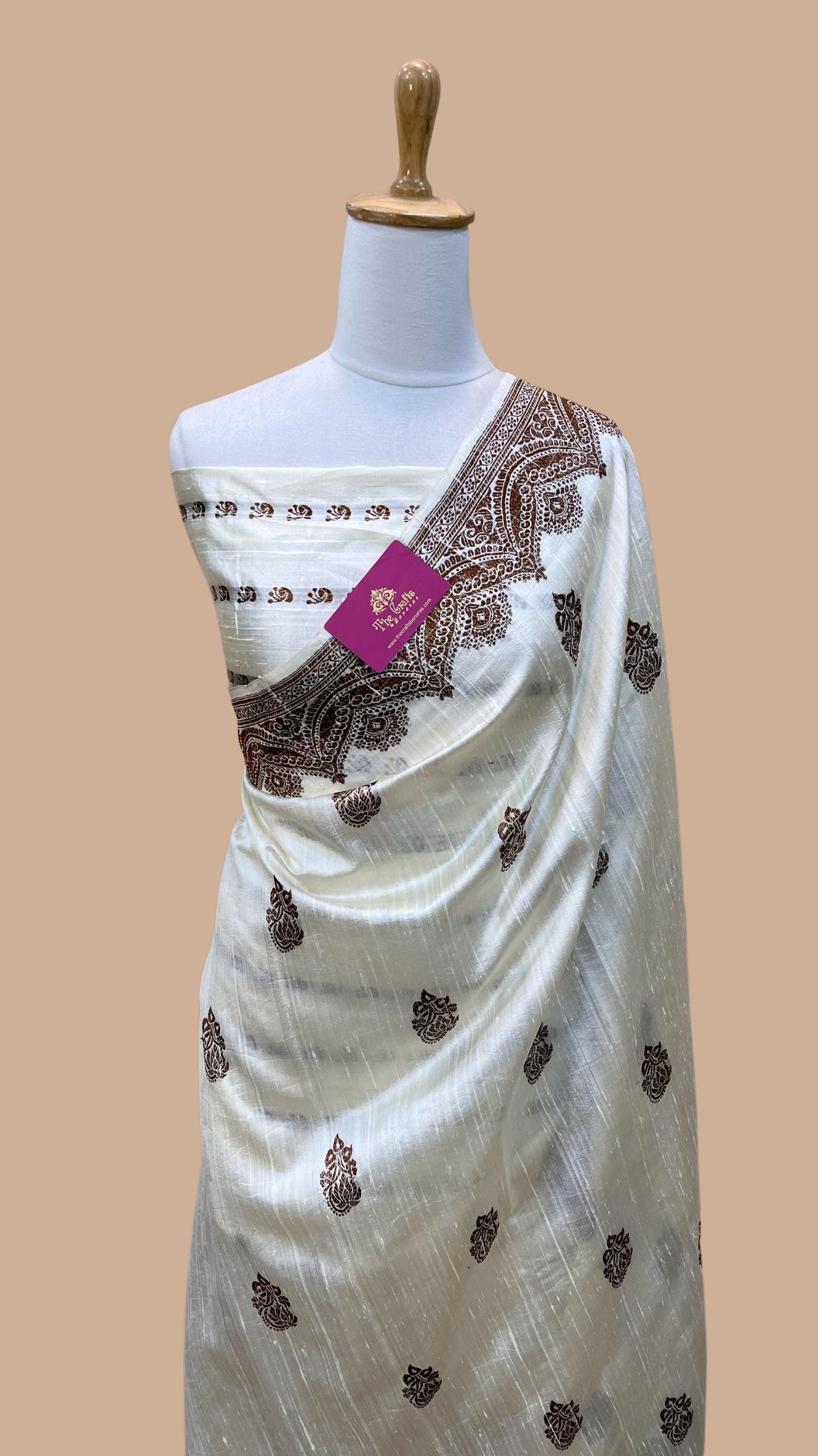 Pure Raw Silk Handloom Banarasi Saree