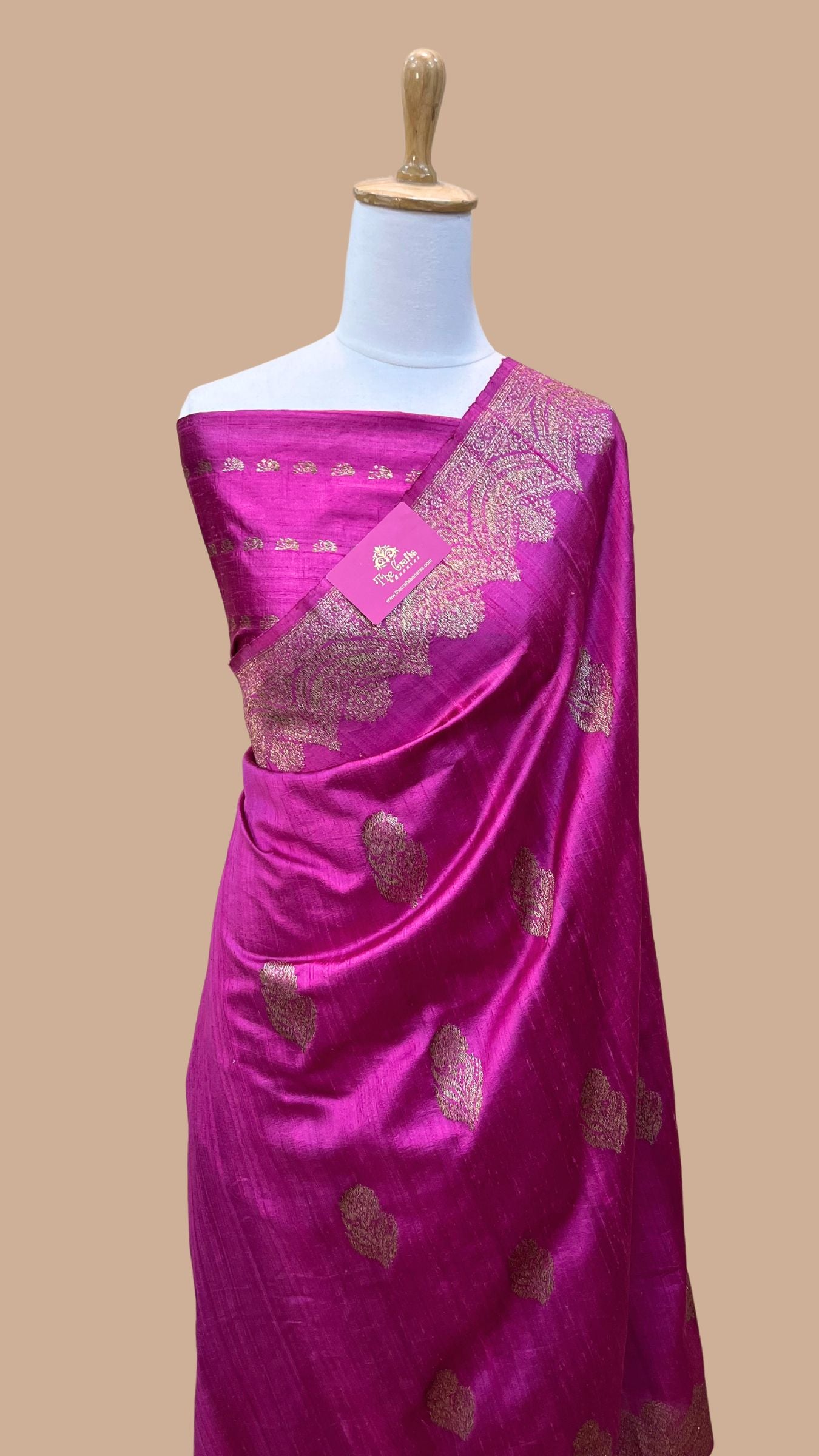 Pure Raw Silk Handloom Banarasi Saree