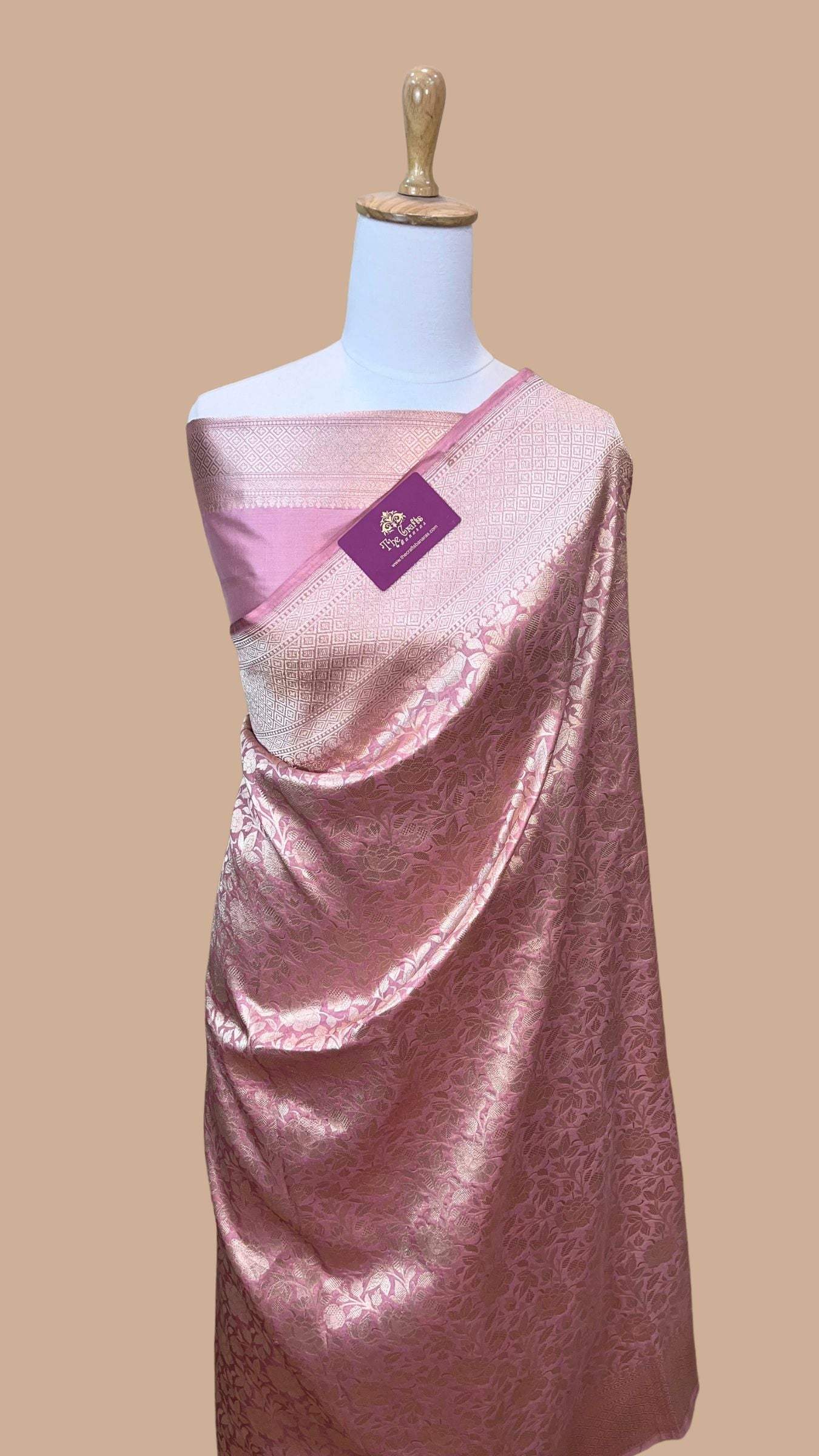 Pure Katan Silk Handloom Banarasi Saree - Tanchui Brocade