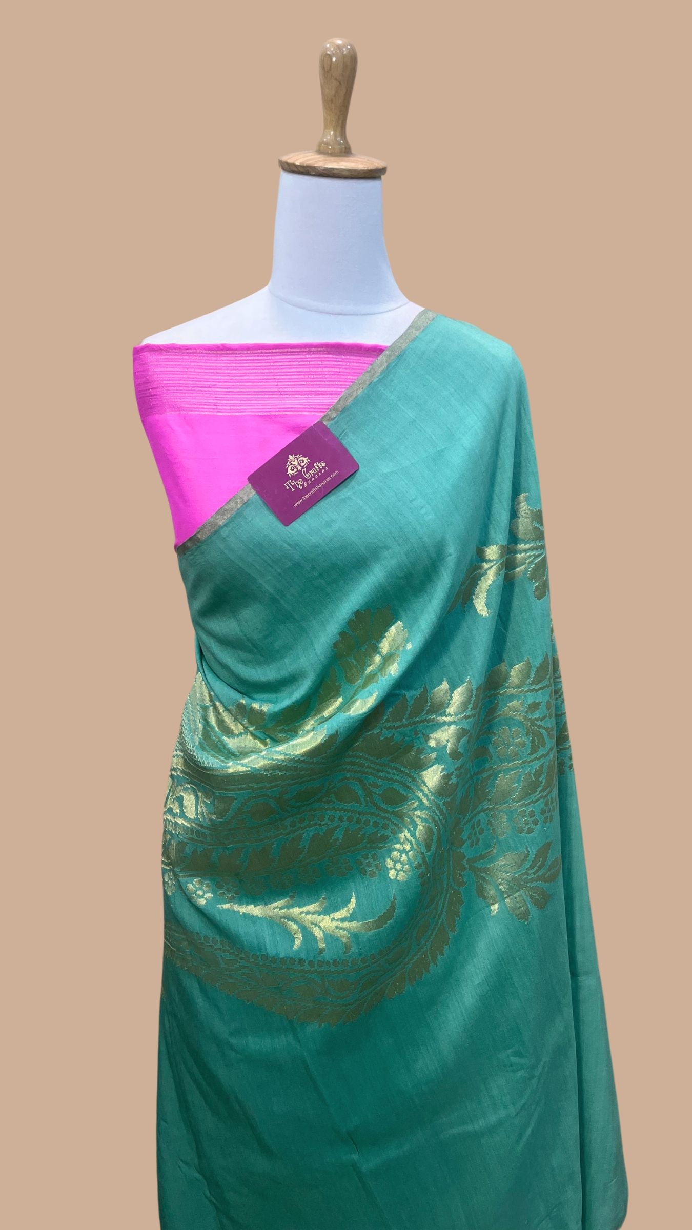 Pure Munga Silk Handloom Banarasi Saree