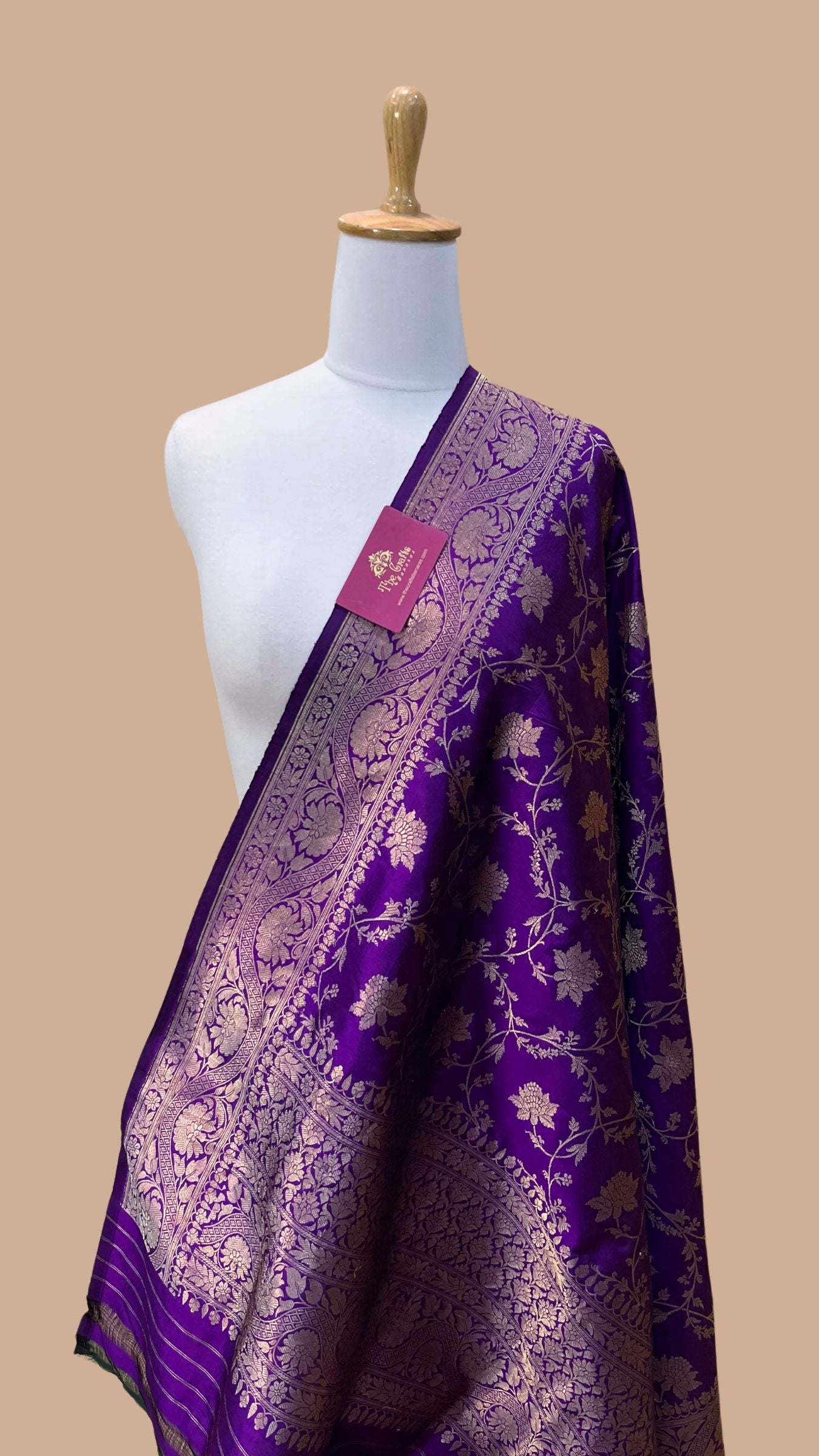 Pure Katan Silk Banarasi Handloom Dupatta