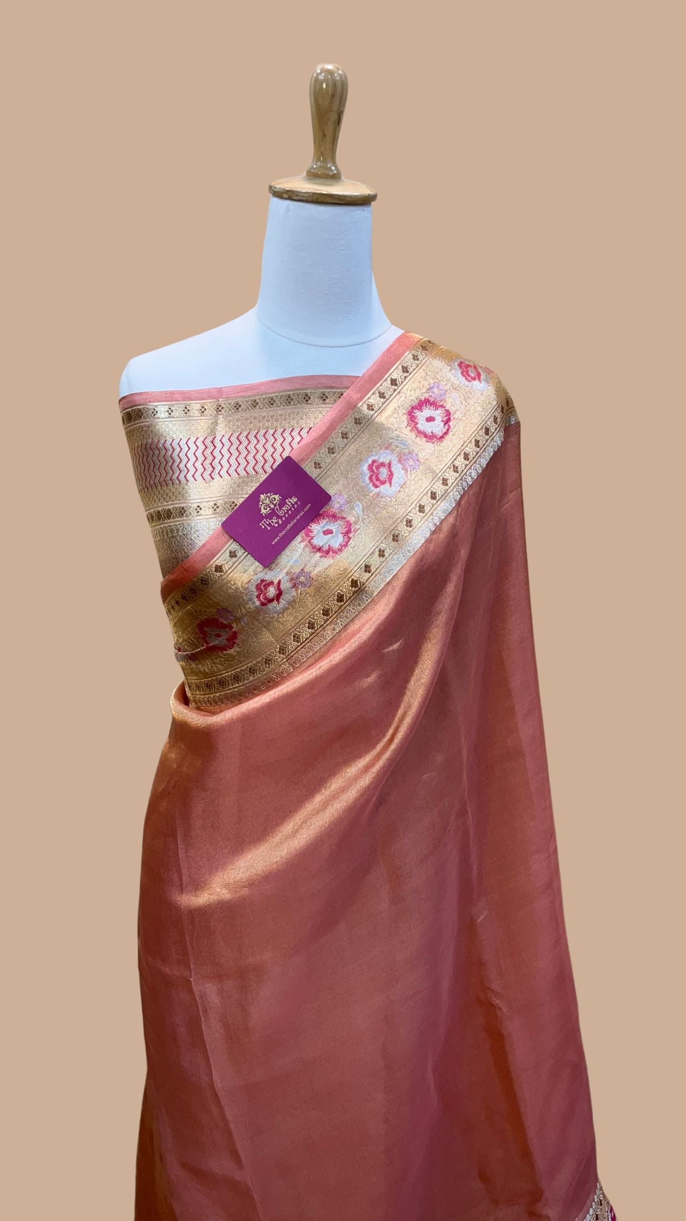 Pure Kora Tissue Silk Banarasi Saree