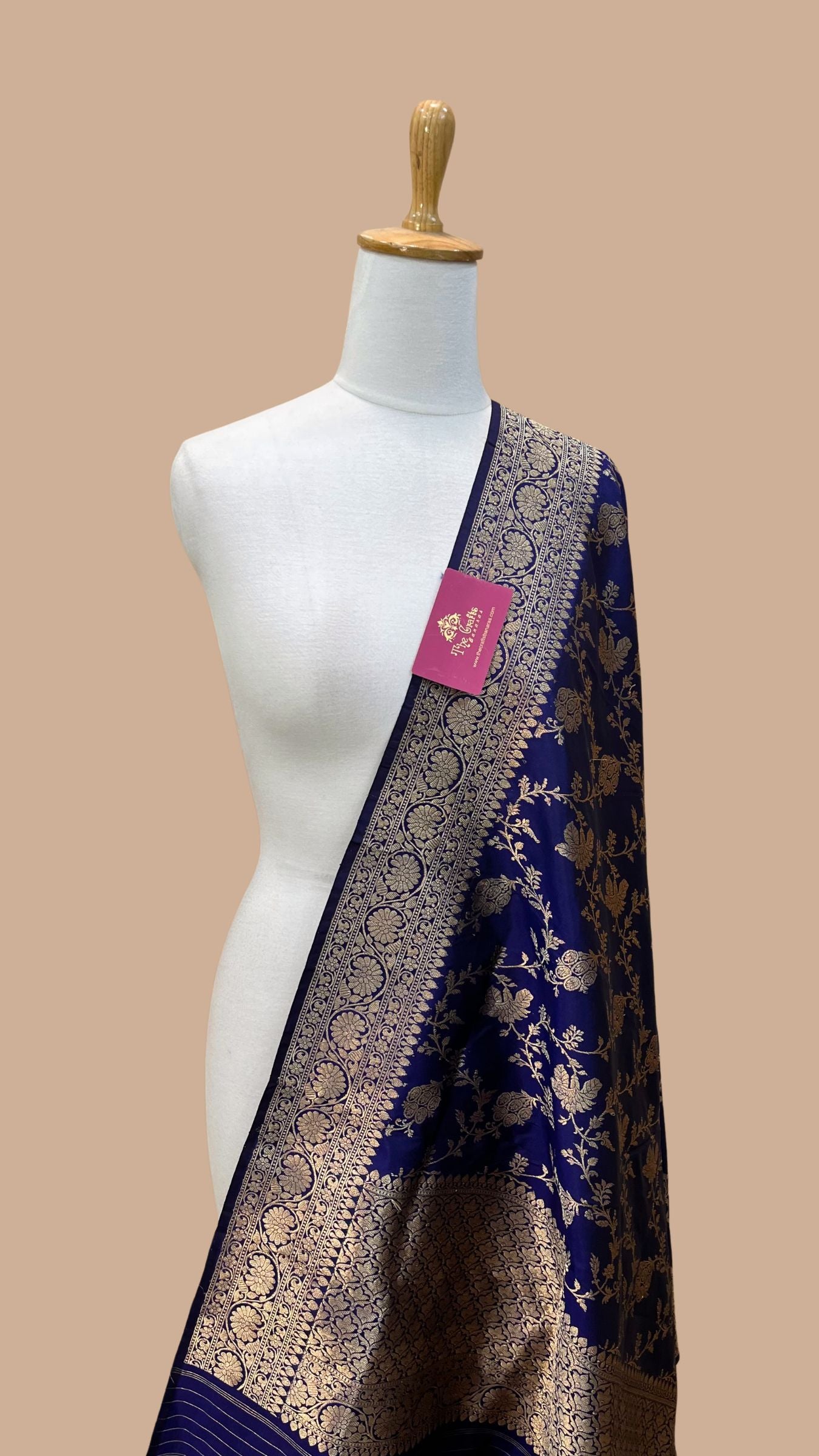 Pure Katan Silk Banarasi Handloom Dupatta