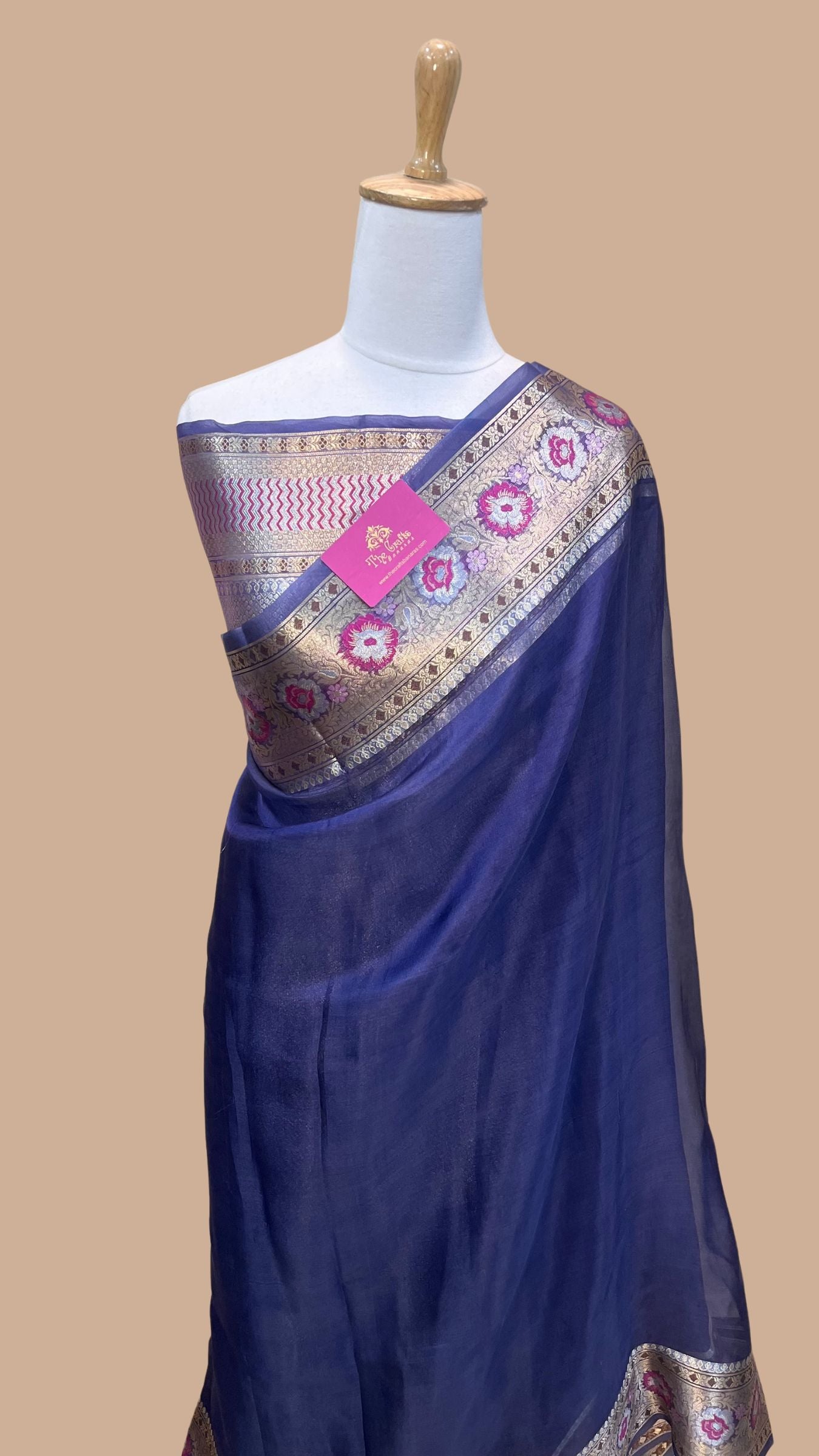 Pure Kora Silk Handloom Banarasi Saree