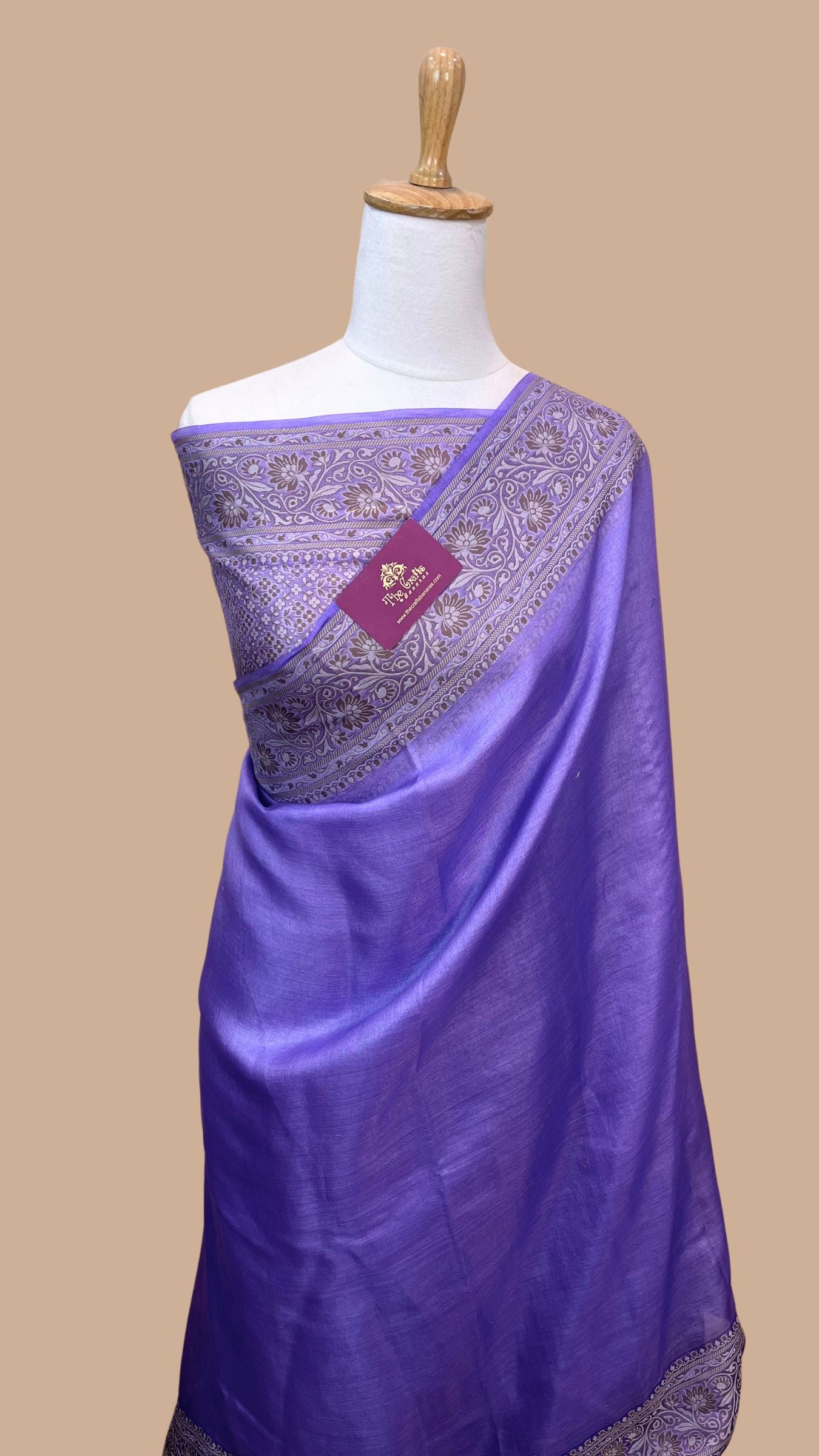 Pure Butter Crepe Banarasi Saree