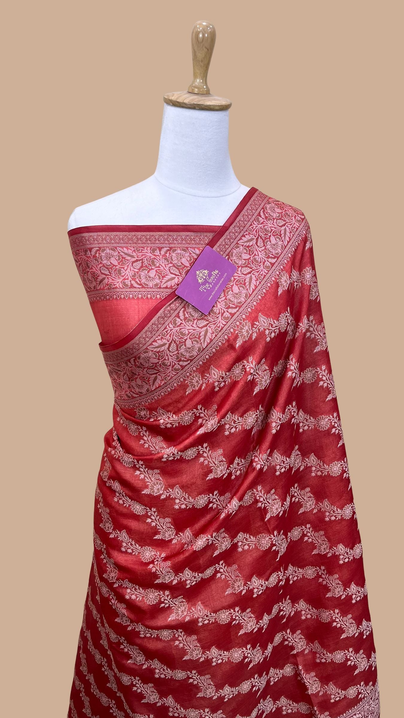Pure Butter Crepe Banarasi Saree