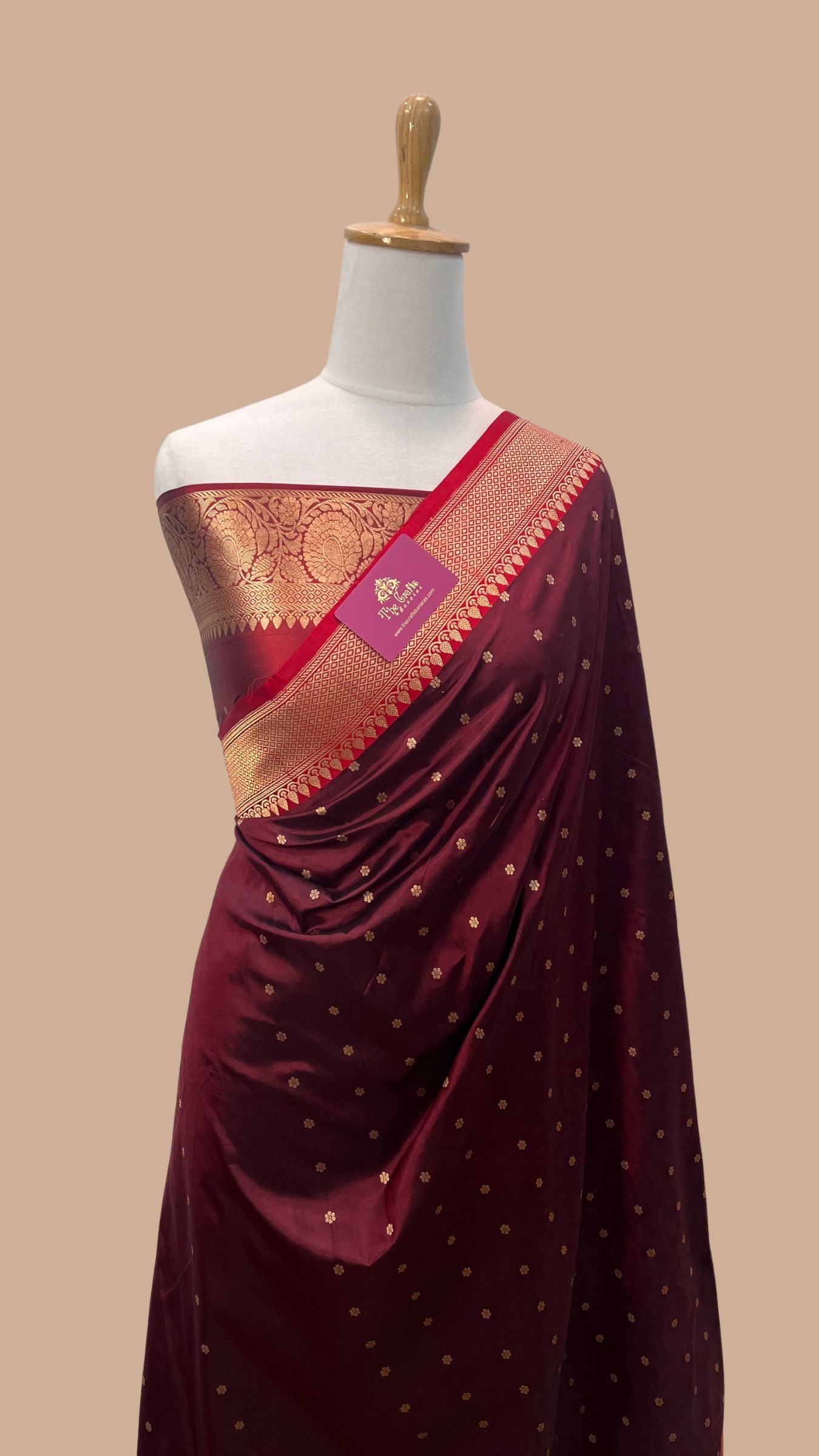 Pure Katan Silk Handloom Banarasi Saree - Kadhua Buti