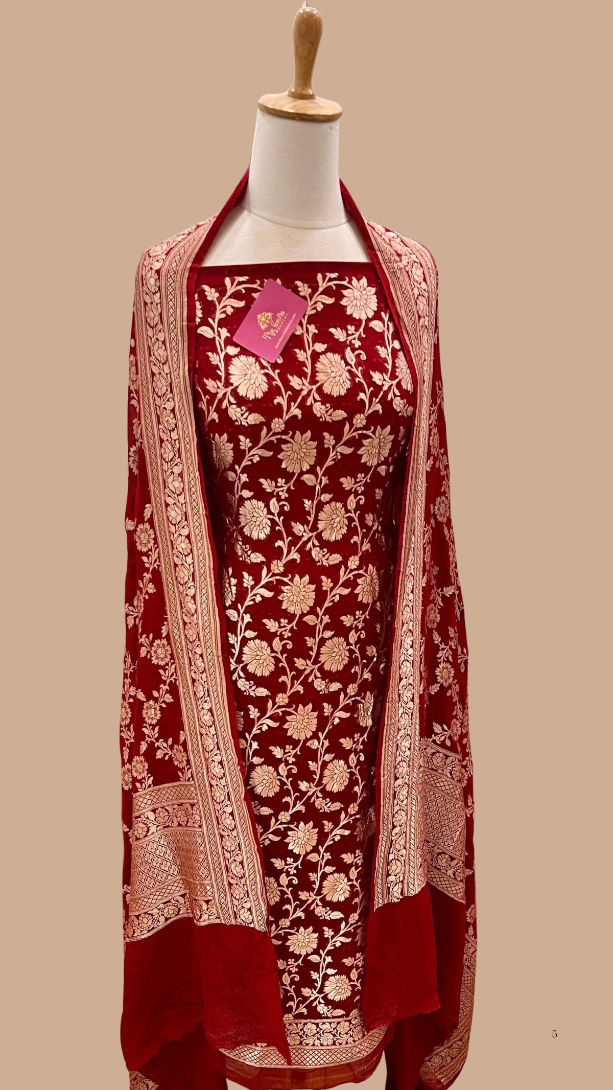 Banarasi Khaddi Georgette Dress Material