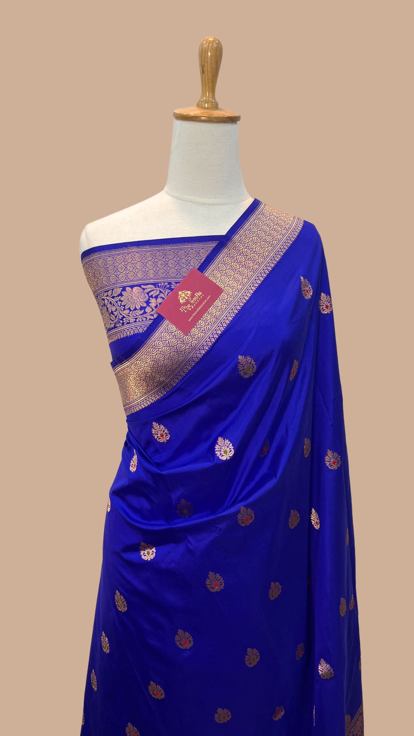 Pure Katan Silk Handloom Banarasi Saree - Kadhua Buti