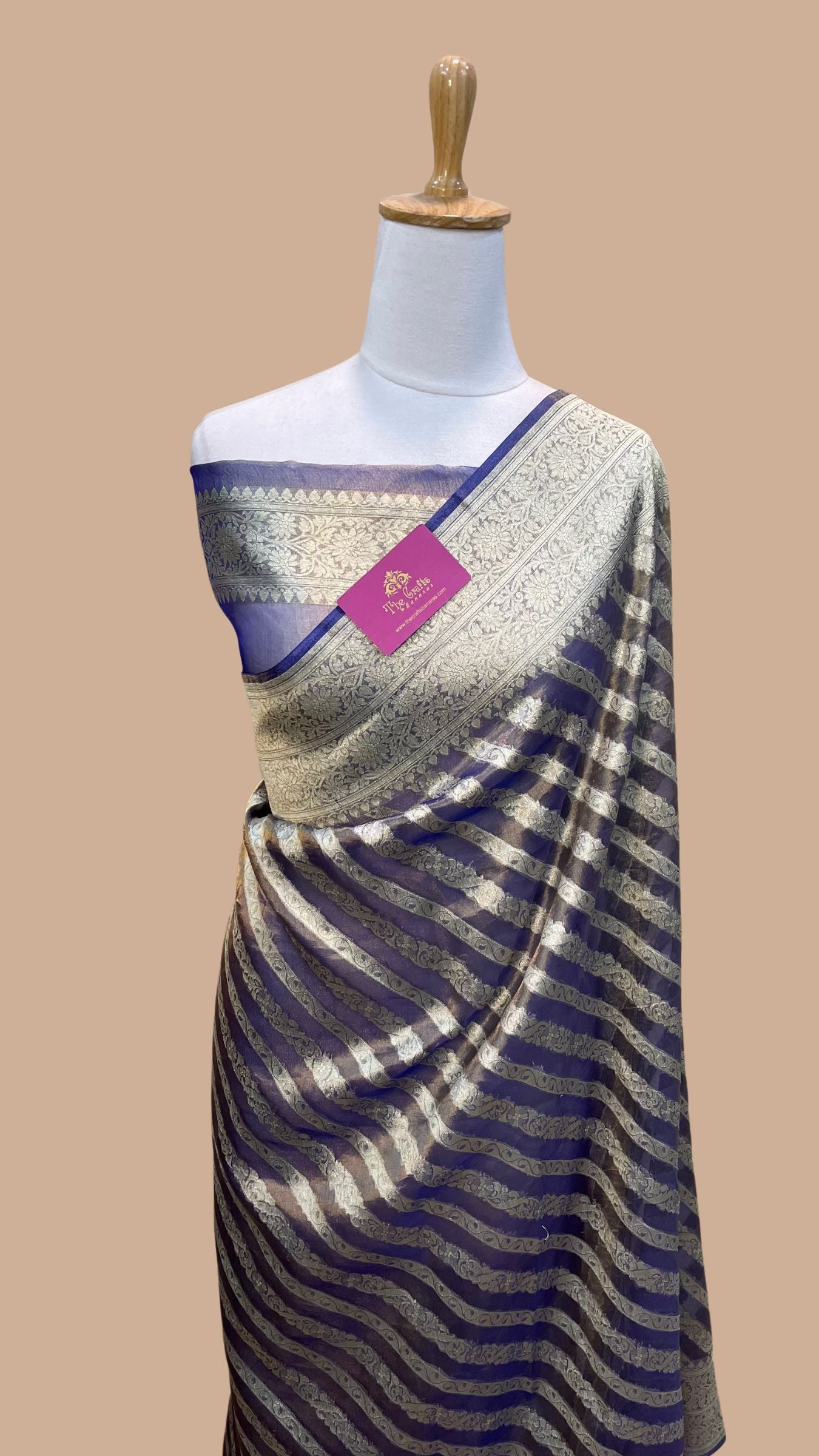 Pure Kora Tissue Silk Handloom Banarasi Saree
