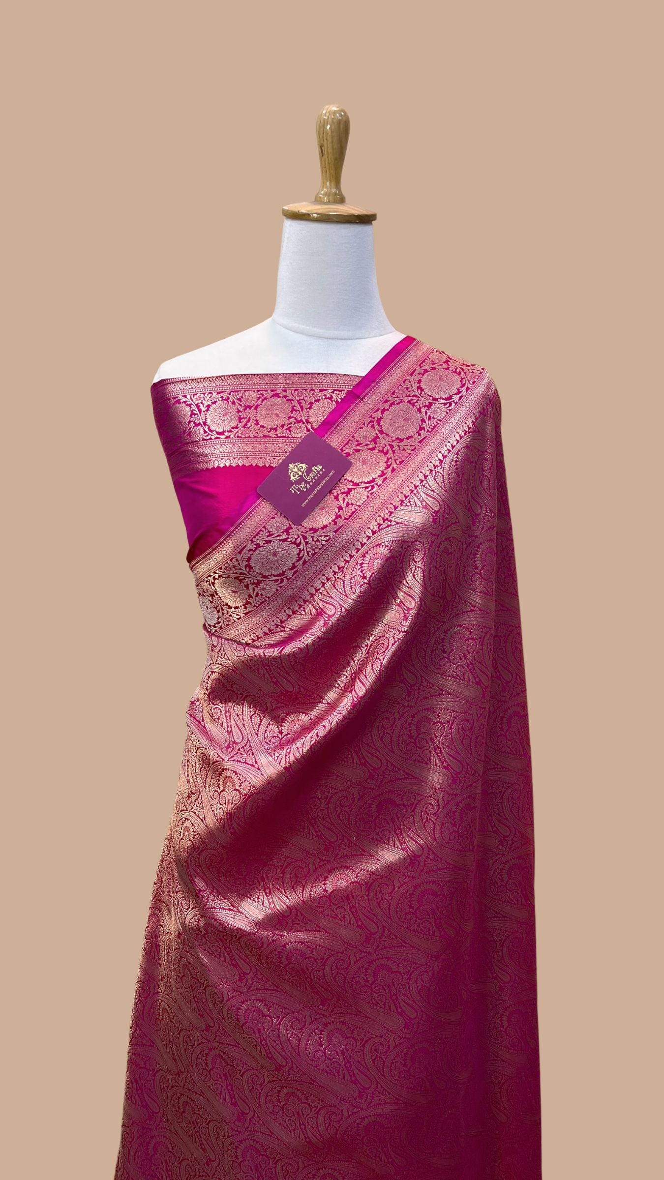 Pure Katan Silk Handloom Banarasi Saree - Tanchui Brocade