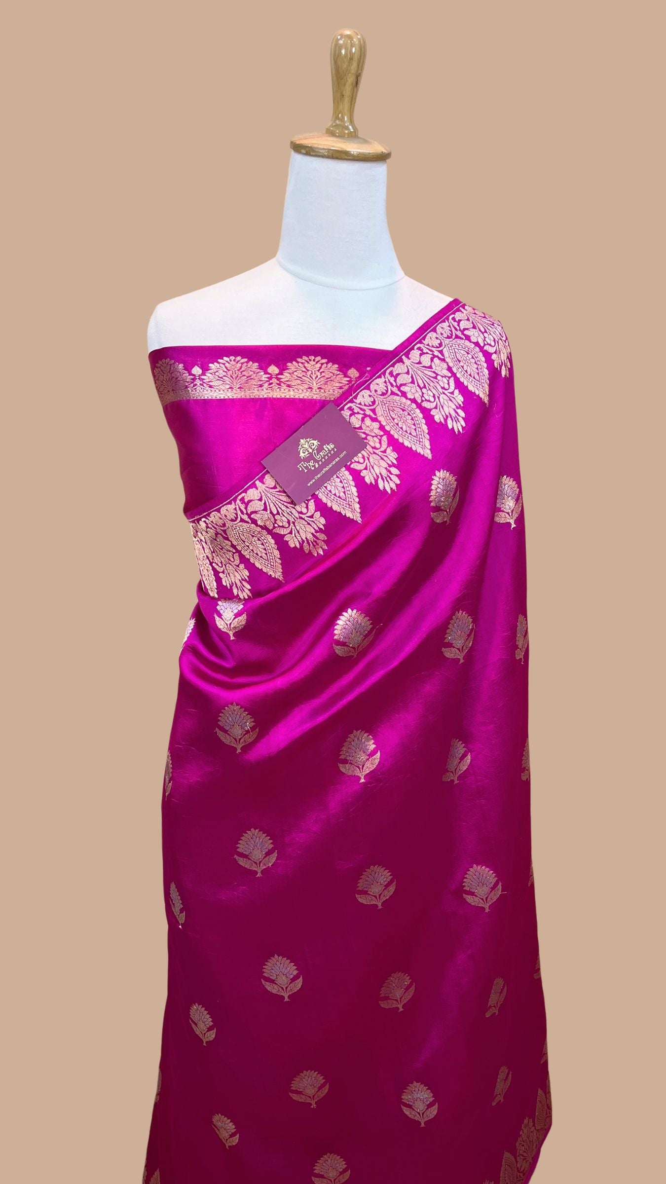 Pure Mango Silk Handloom Banarasi Saree - Sona Roopa