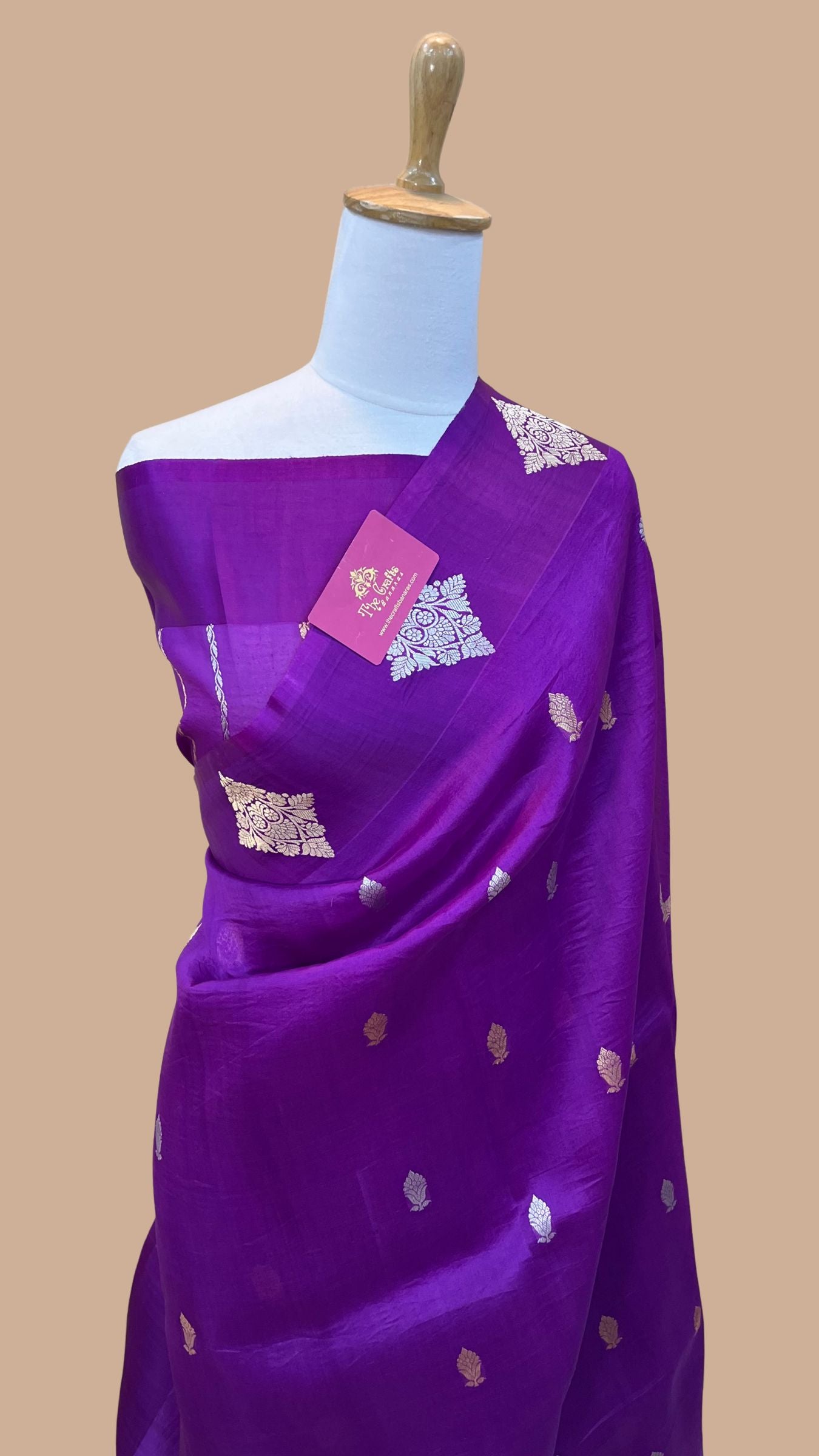 Pure Kora Silk Handloom Banarasi Saree