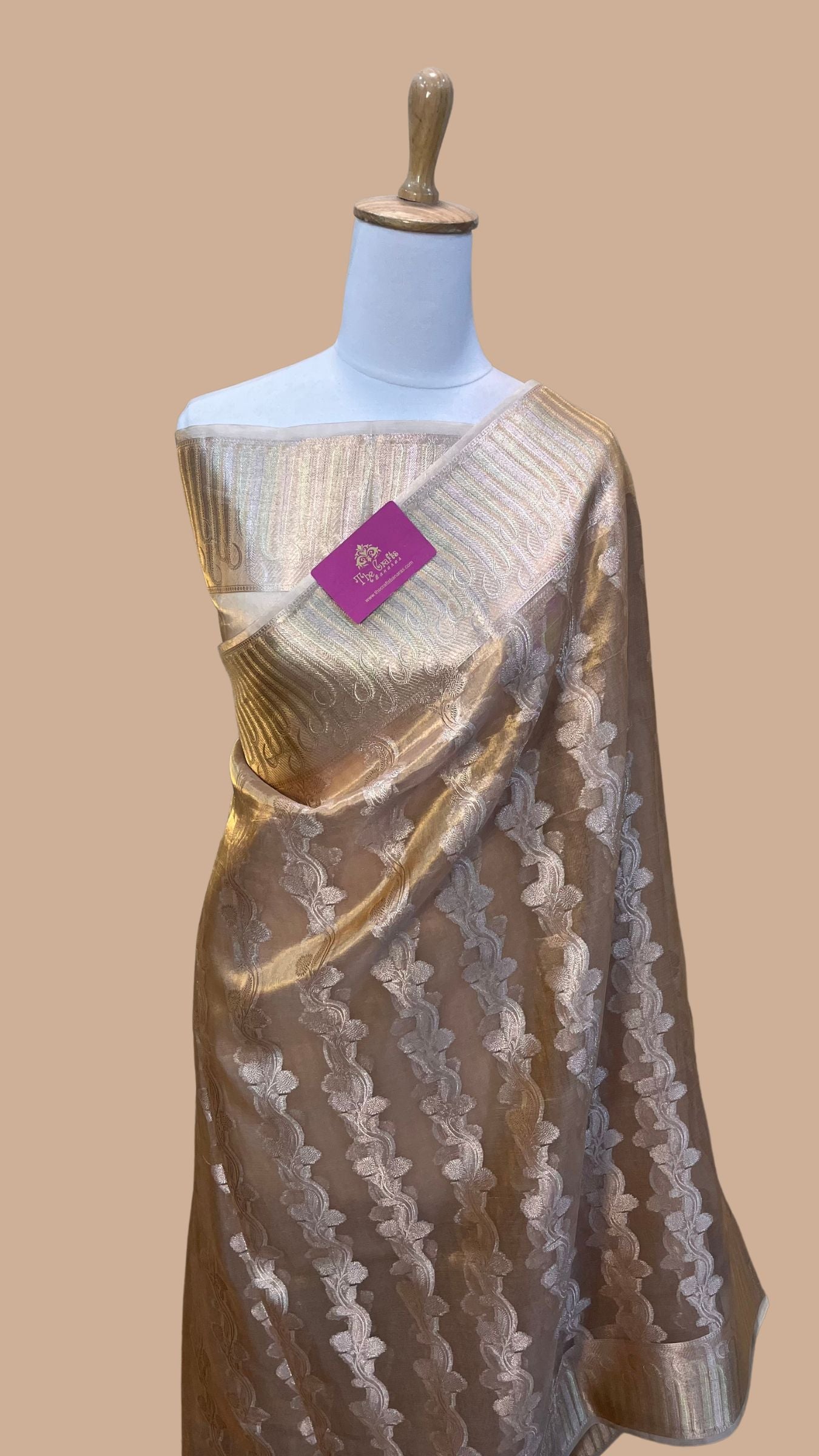 Pure Kora Silk Handloom Banarasi Saree