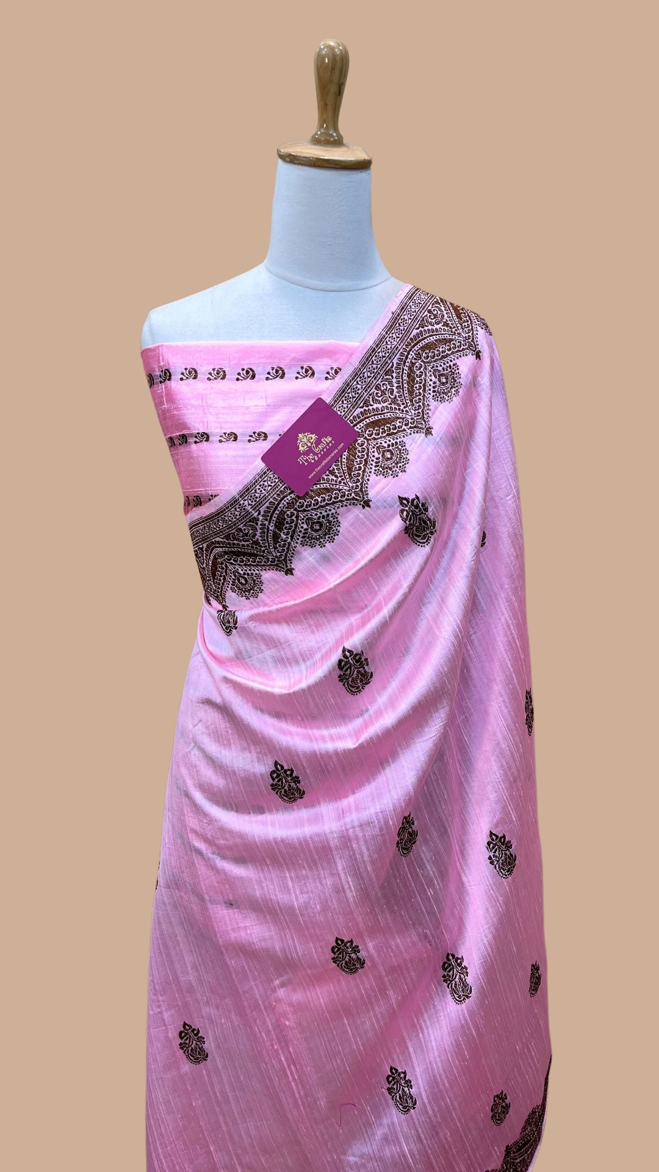 Pure Raw Silk Handloom Banarasi Saree