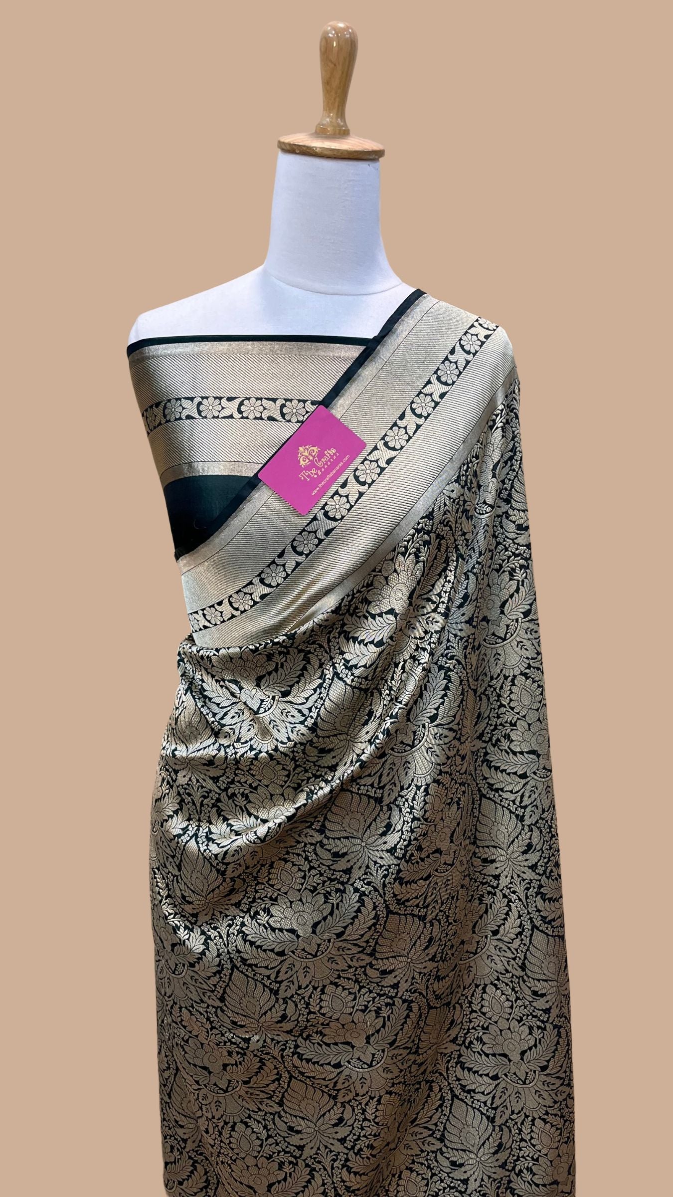 Pure Katan Silk Handloom Banarasi Saree - Tanchui Brocade