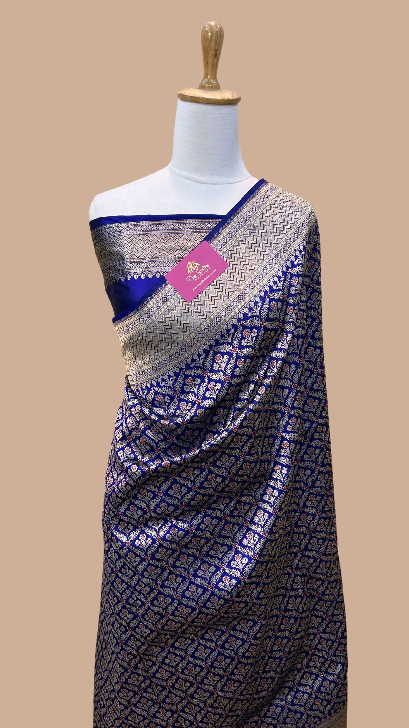 Pure Katan Silk Handloom Banarasi Saree - Tanchui Brocade Meena