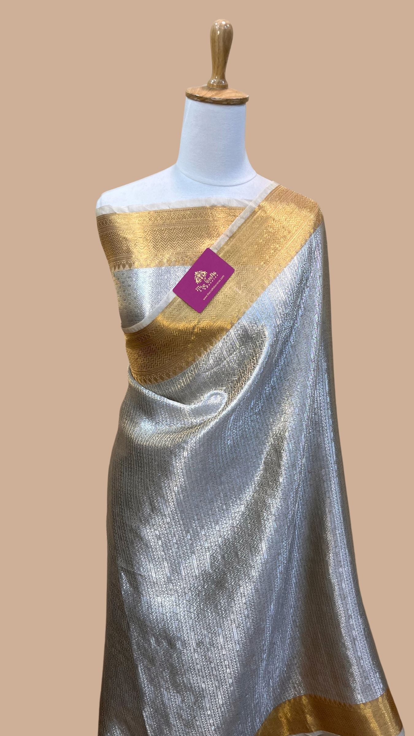 Pure Tissue Brocade Handloom Banarasi Saree