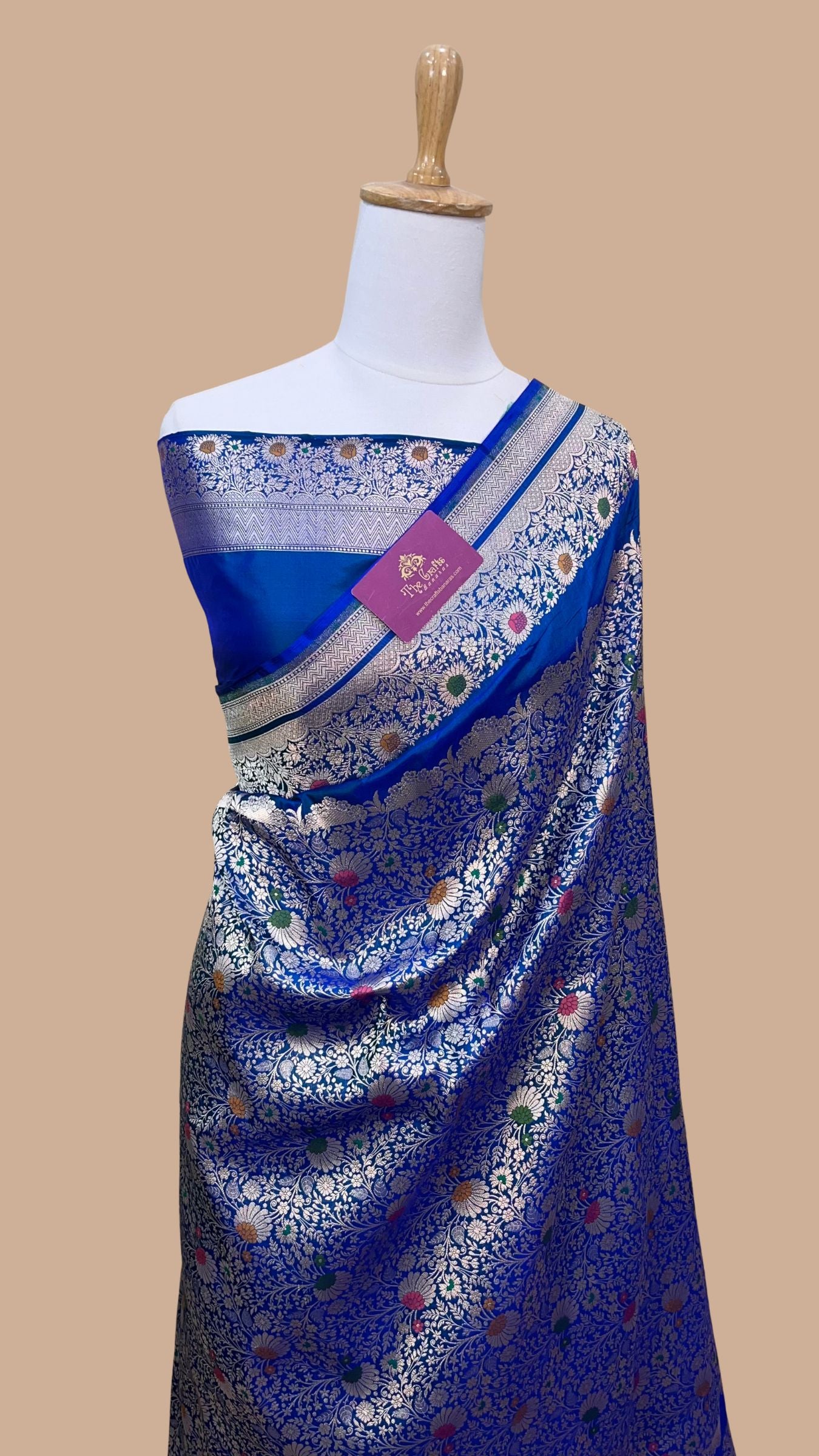 Pure Katan Silk Handloom Banarasi Saree - Tanchui Brocade Meena