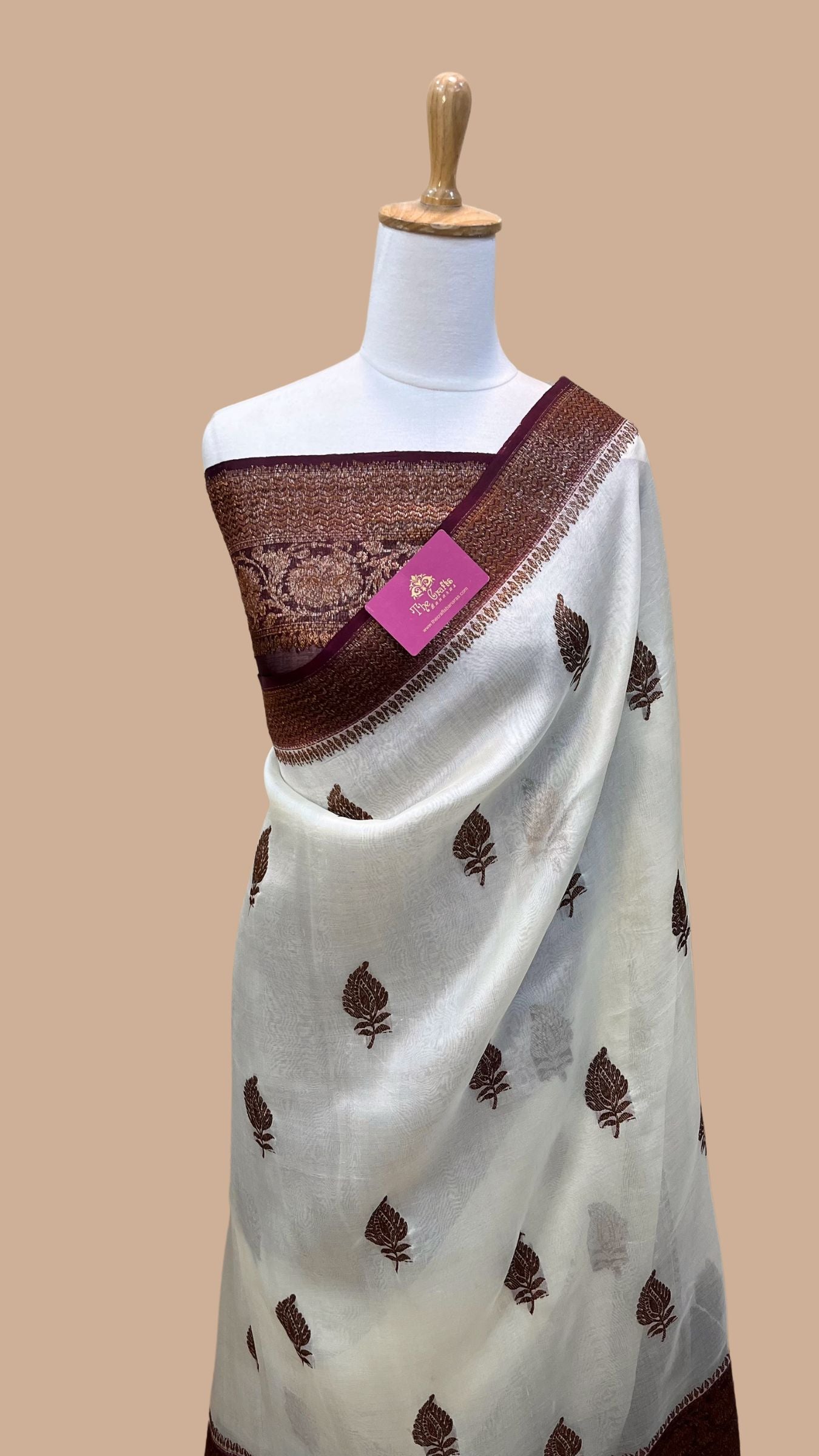 Pure Kora Silk Handloom Banarasi Saree