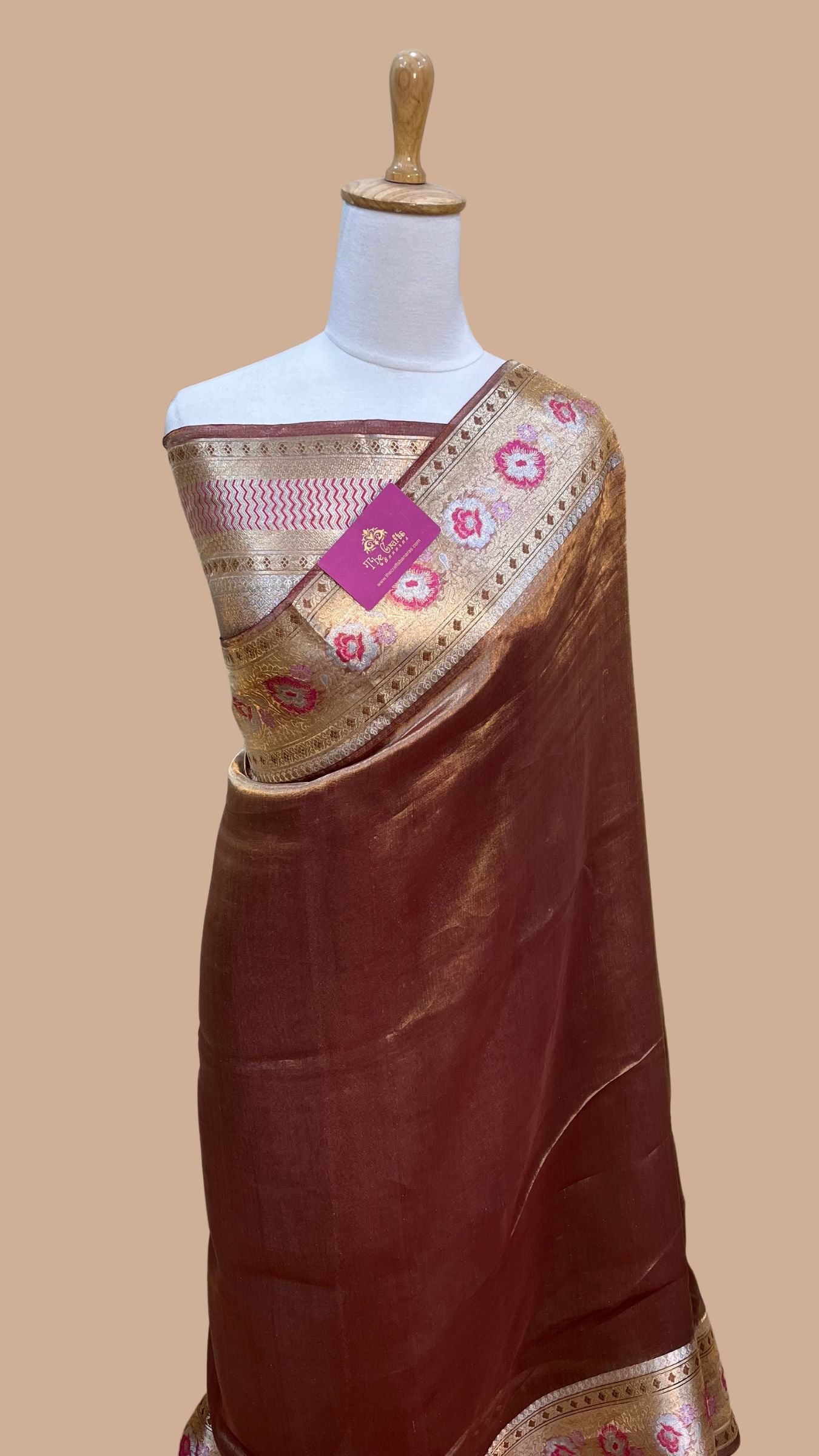 Pure Kora Tissue Silk Banarasi Saree