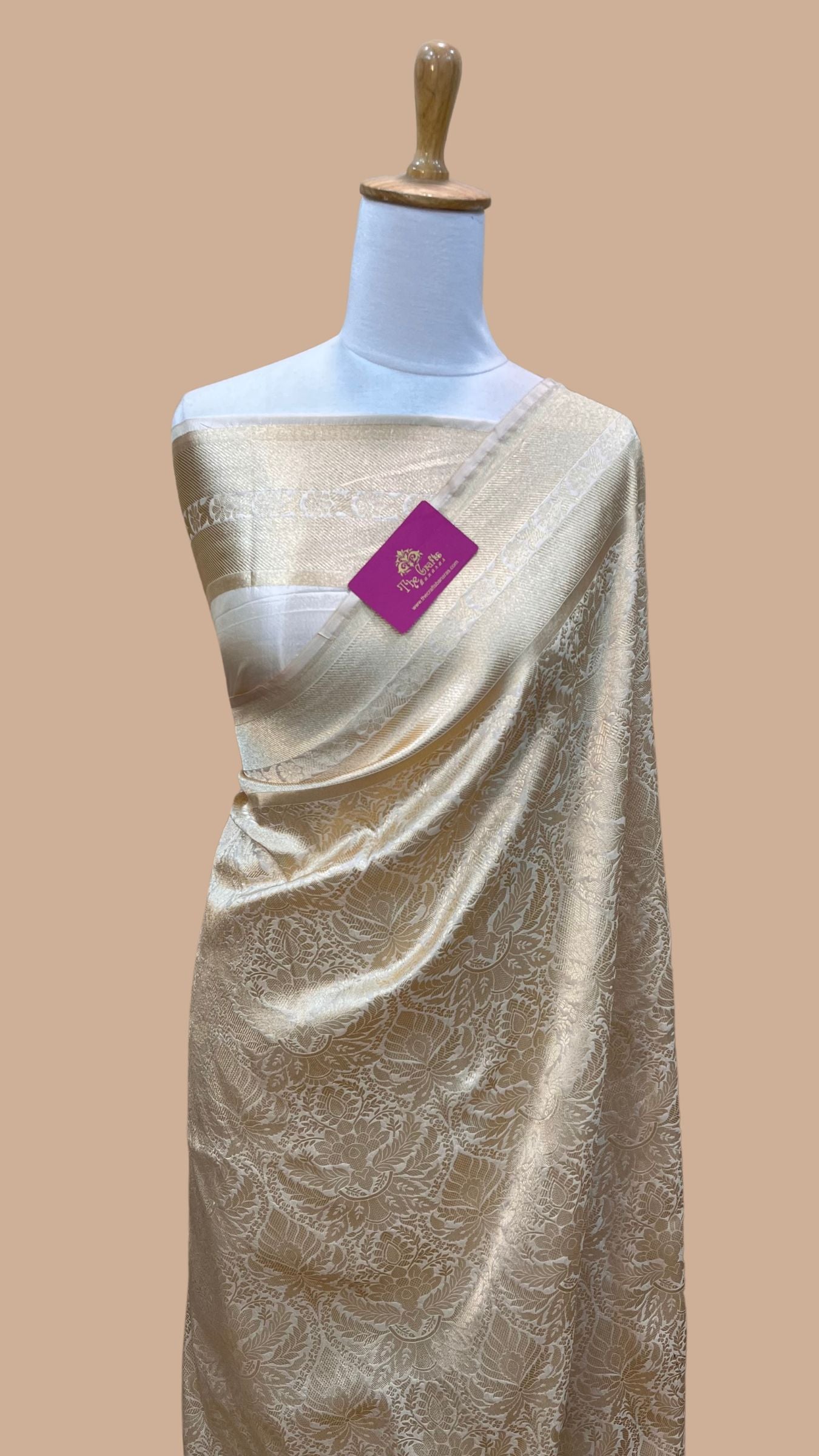 Pure Katan Silk Handloom Banarasi Saree - Tanchui Brocade