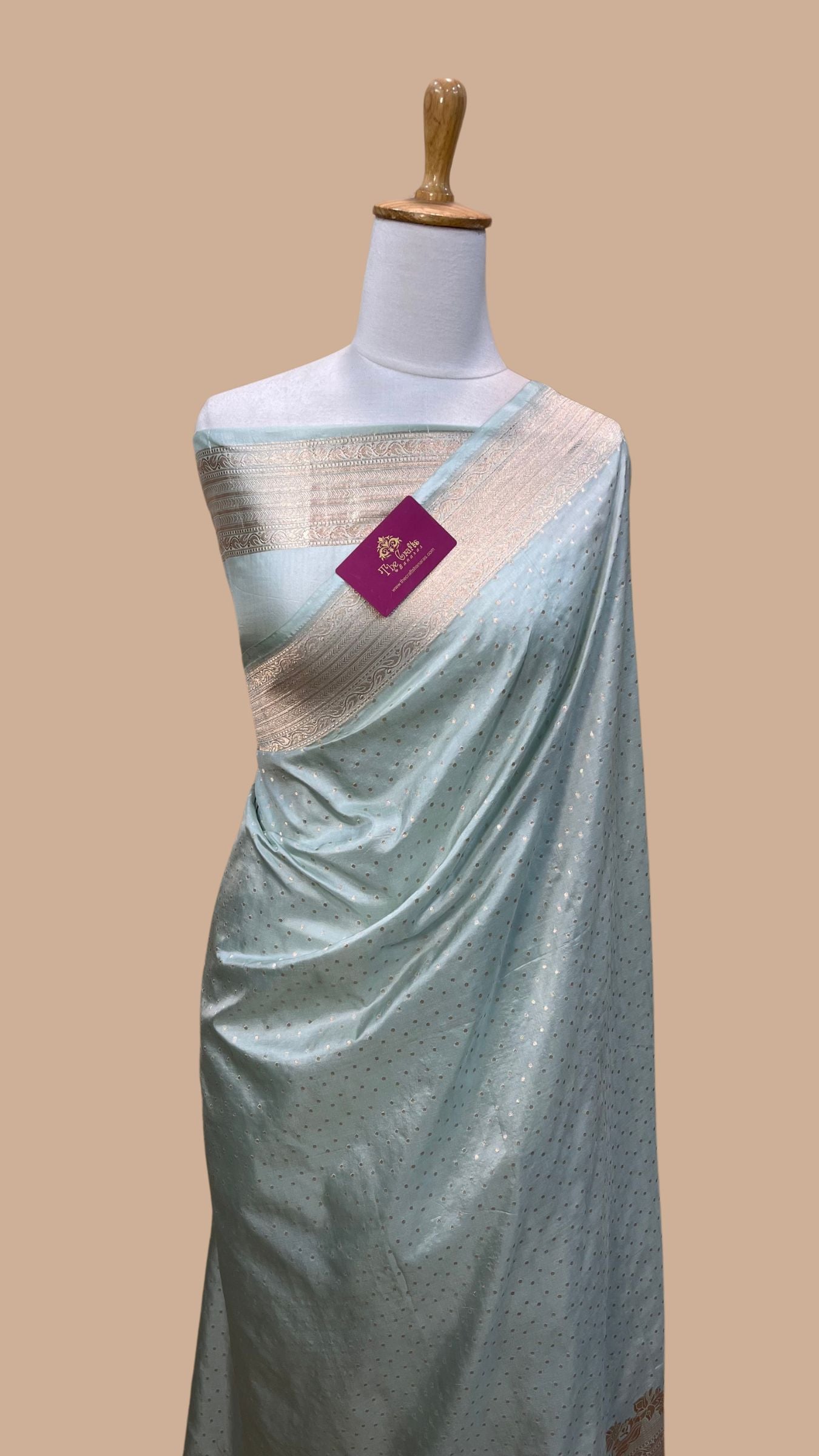 Pure Katan Silk Handloom Banarasi Saree - Chunri Buti