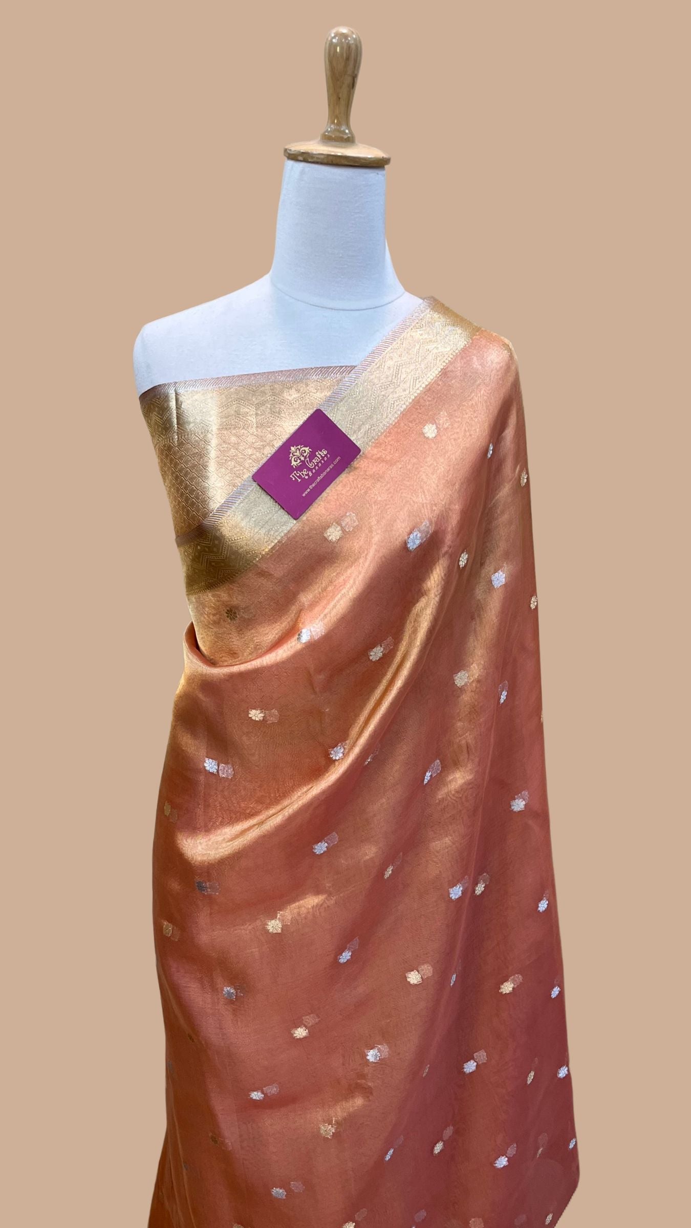 Pure Kora Tissue Silk Banarasi Saree