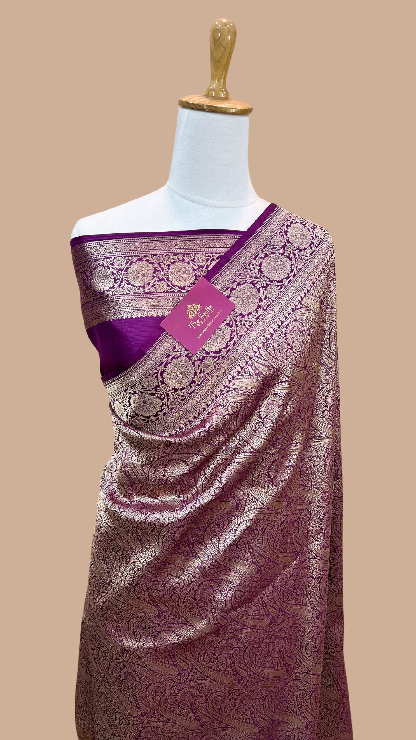 Pure Katan Silk Handloom Banarasi Saree - Tanchui Brocade