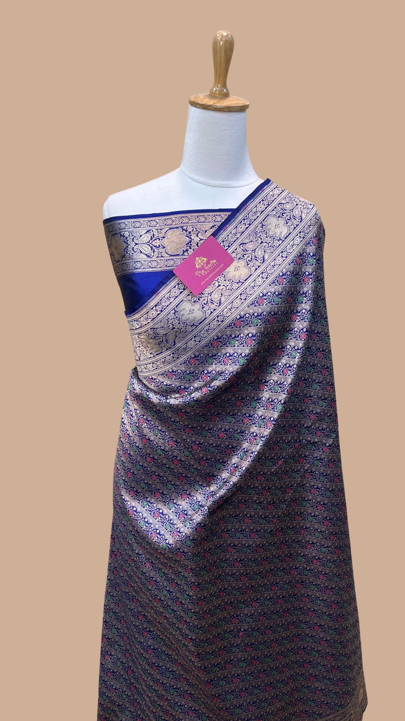 Pure Katan Silk Handloom Banarasi Saree - Tanchui Brocade Meena