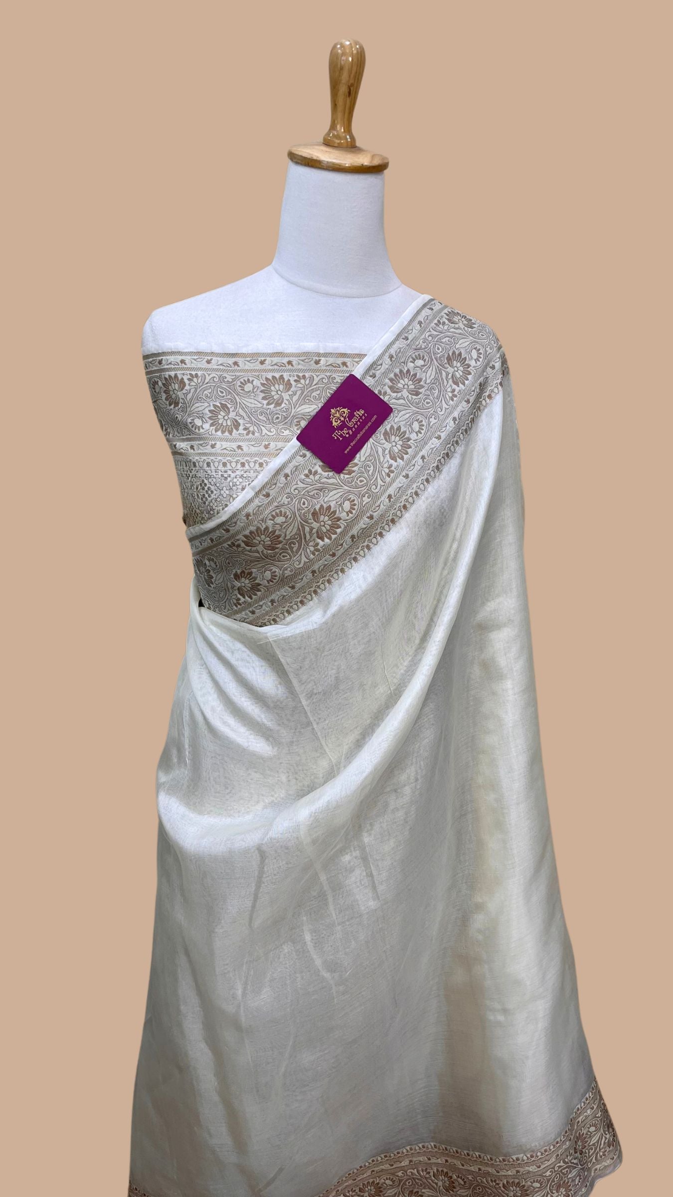 Pure Butter Crepe Banarasi Saree