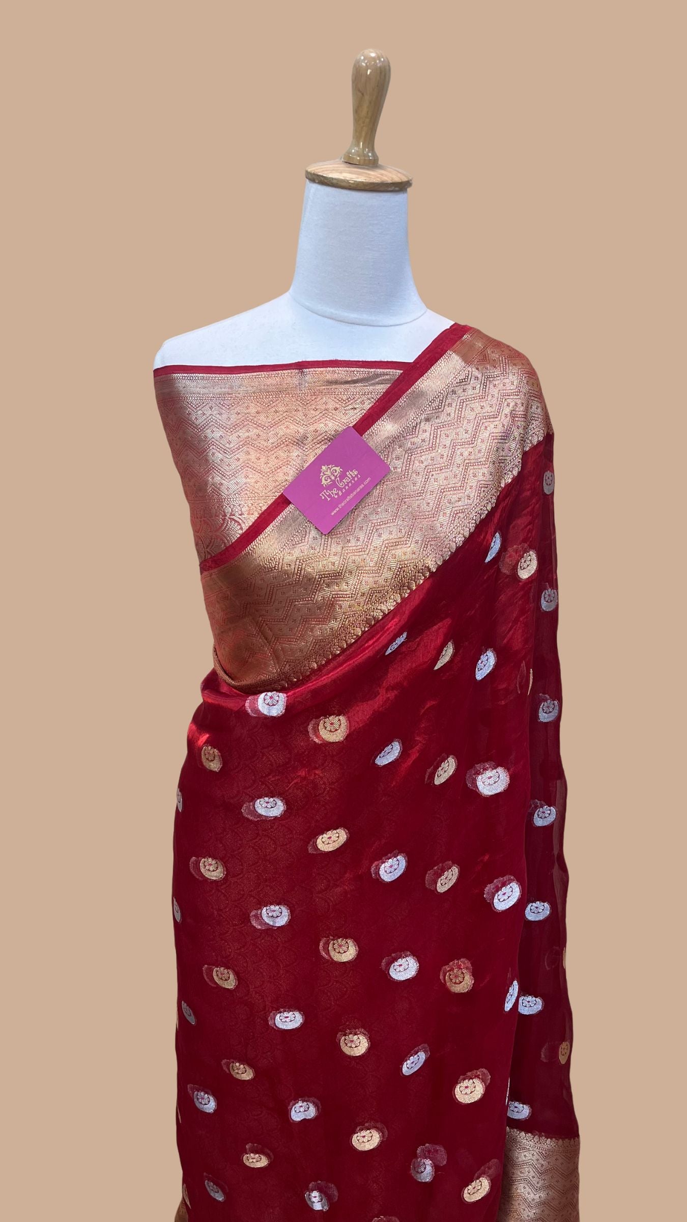 Pure Kora Silk Handloom Banarasi Saree