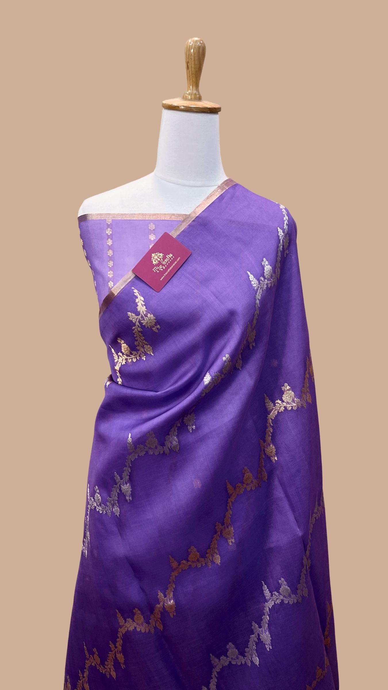 Pure Kora Silk Handloom Banarasi Saree