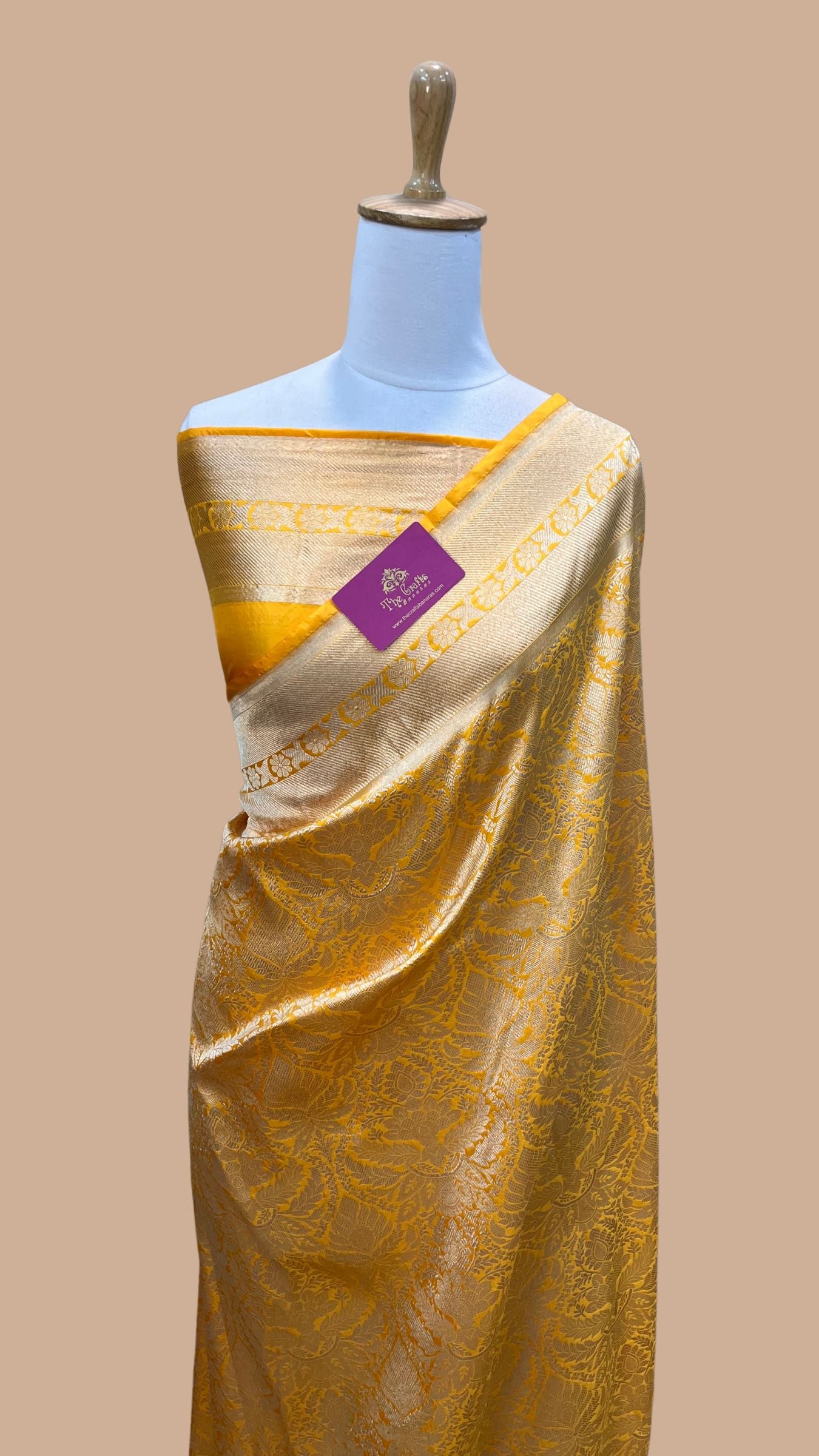 Pure Katan Silk Handloom Banarasi Saree - Tanchui Brocade