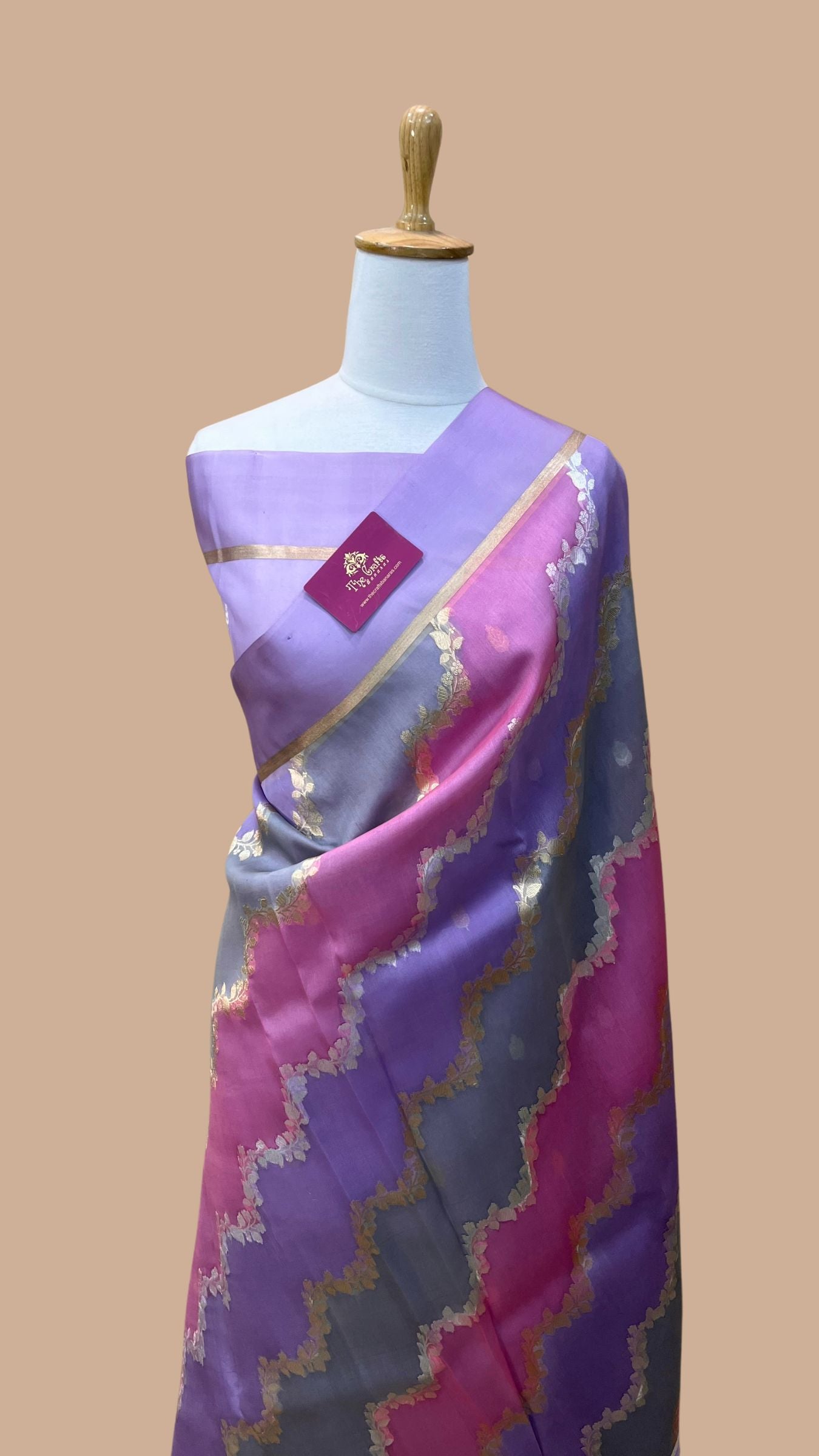 Pure Kora Silk Handloom Banarasi Saree - Rangkart