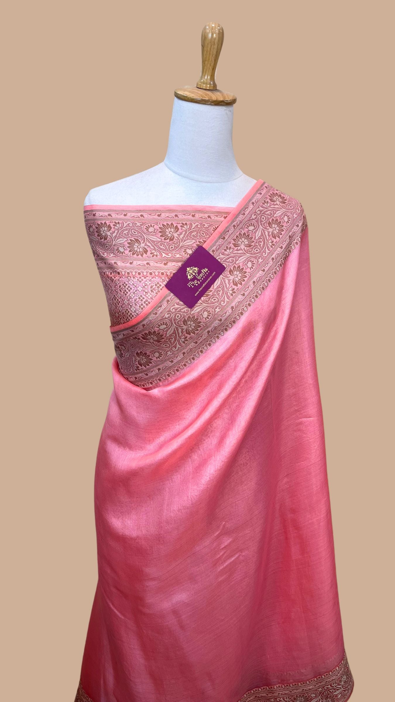 Pure Butter Crepe Banarasi Saree