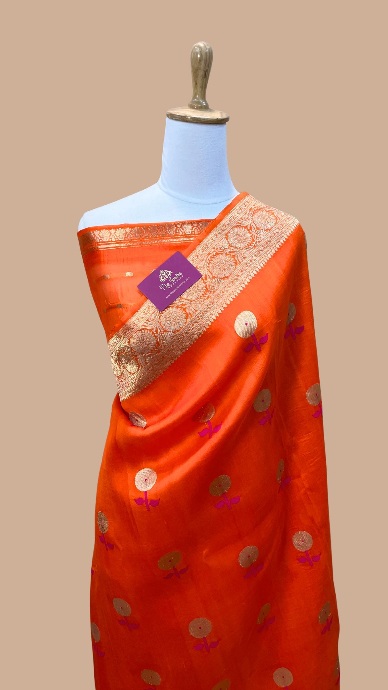 Pure Kora Silk Handloom Banarasi Saree