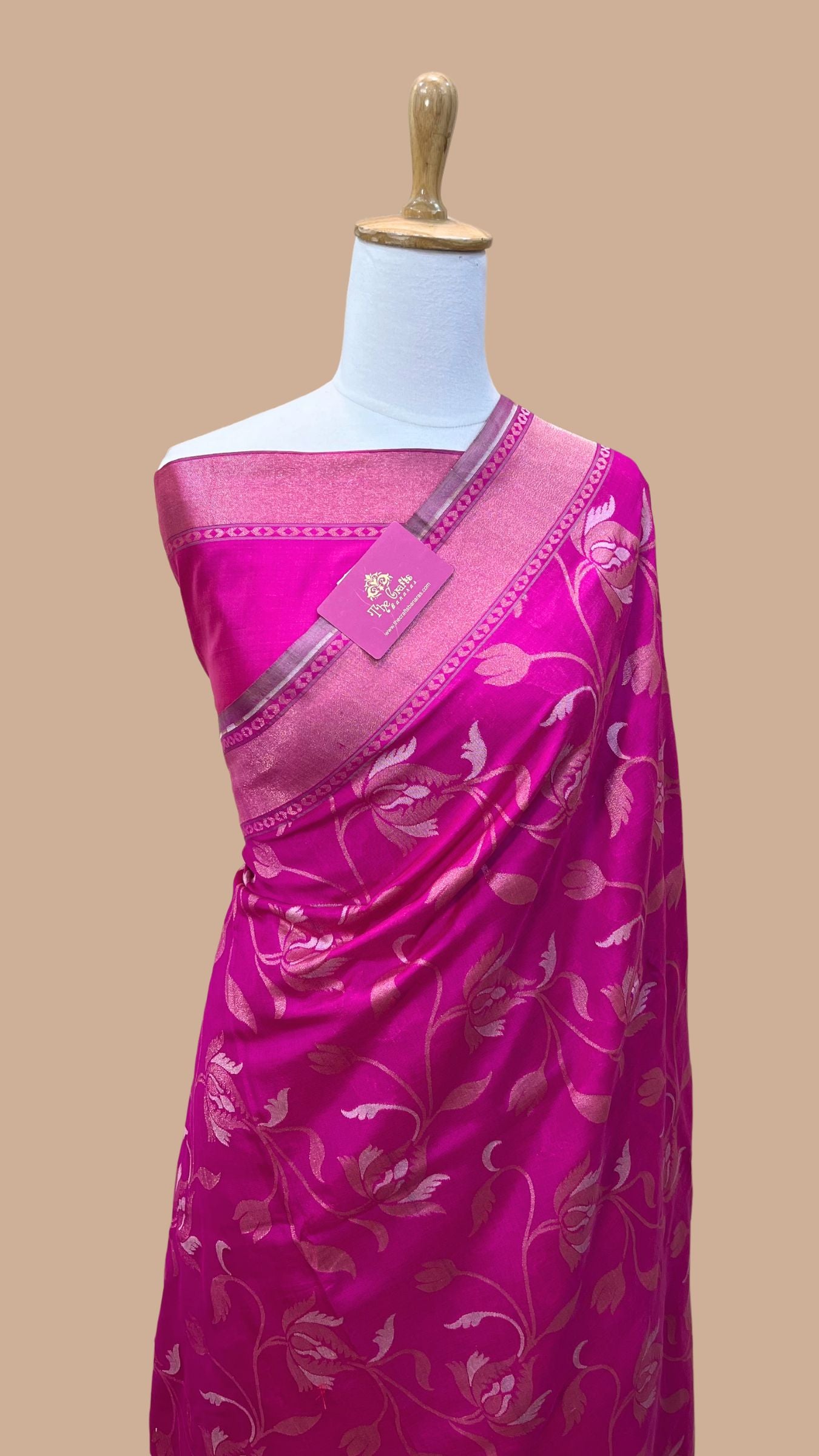 Pure Ektara Cotton Jamdani Banarasi Saree - Alfi