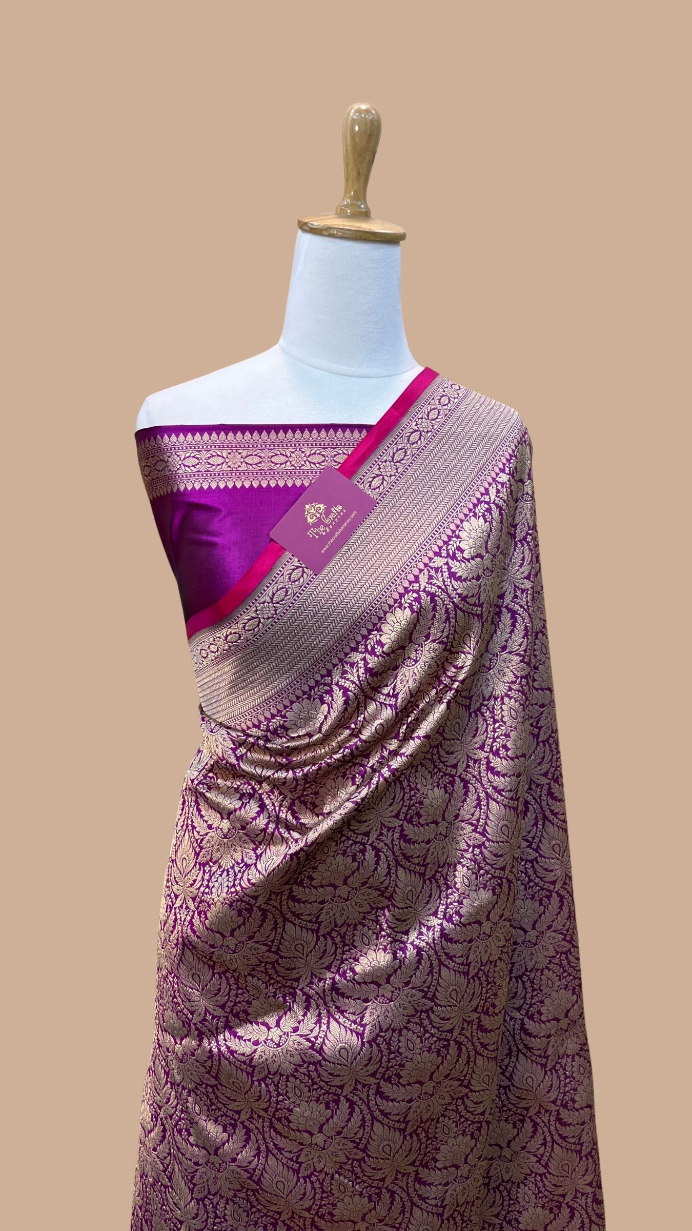 Pure Katan Silk Handloom Banarasi Saree - Tanchui Brocade