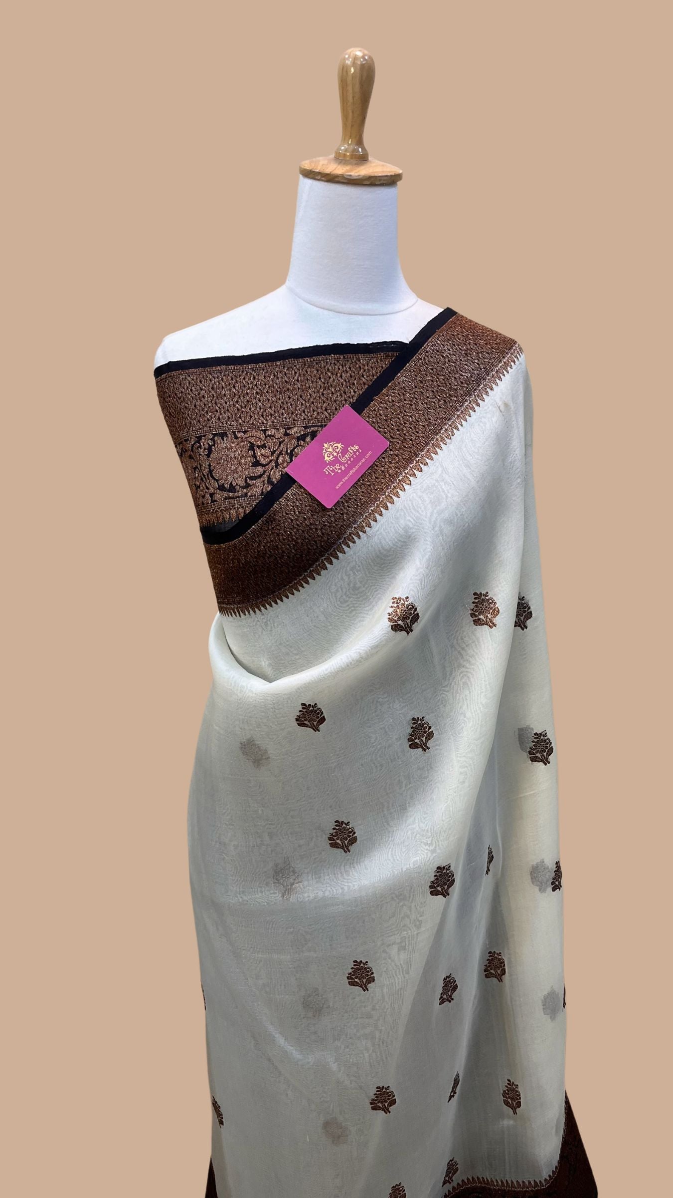 Pure Kora Silk Handloom Banarasi Saree