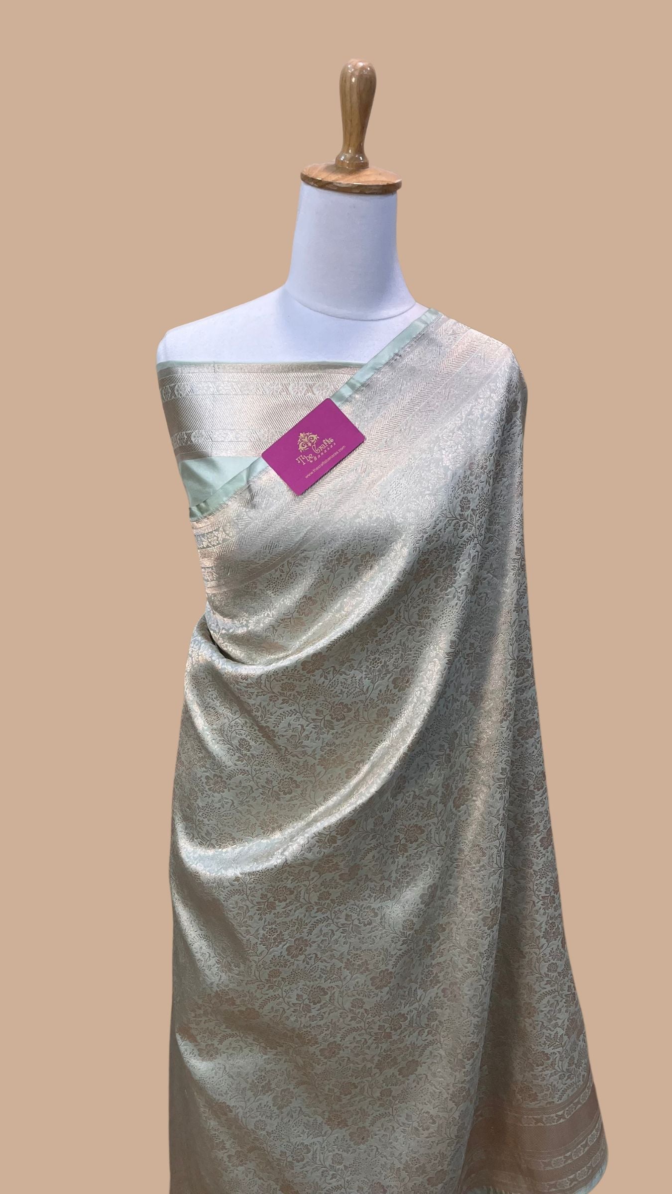 Pure Katan Silk Handloom Banarasi Saree - Tanchui Brocade