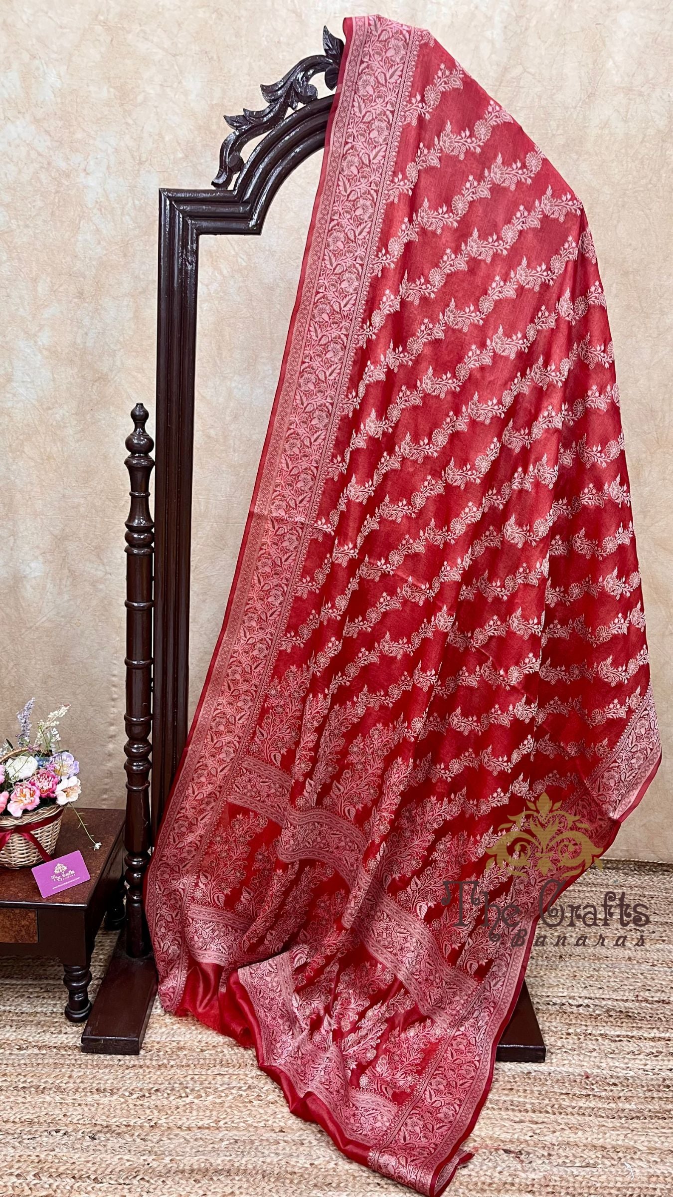 Pure Butter Crepe Banarasi Saree