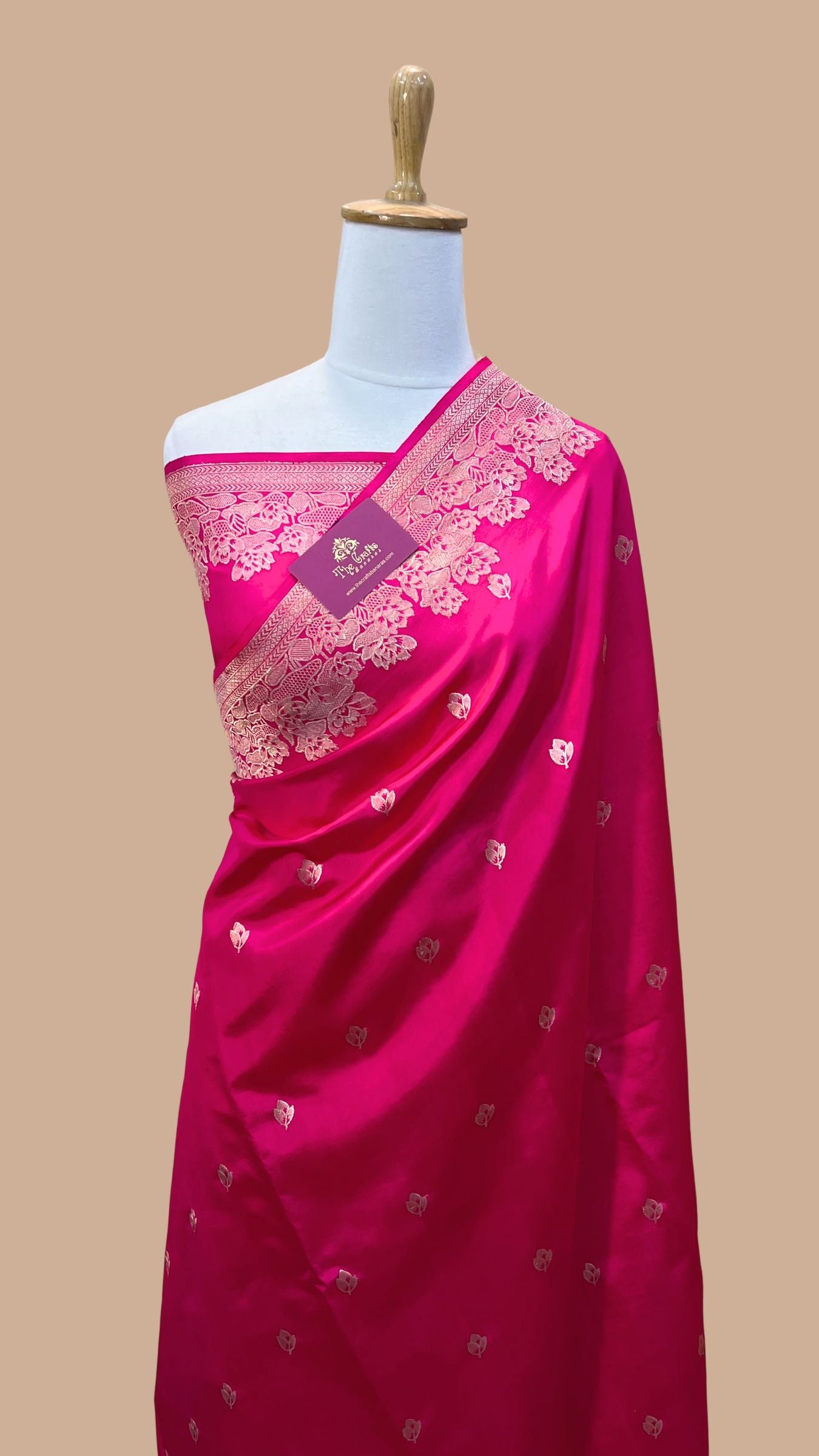 Pure Mango Silk Handloom Banarasi Saree - Sona Roopa