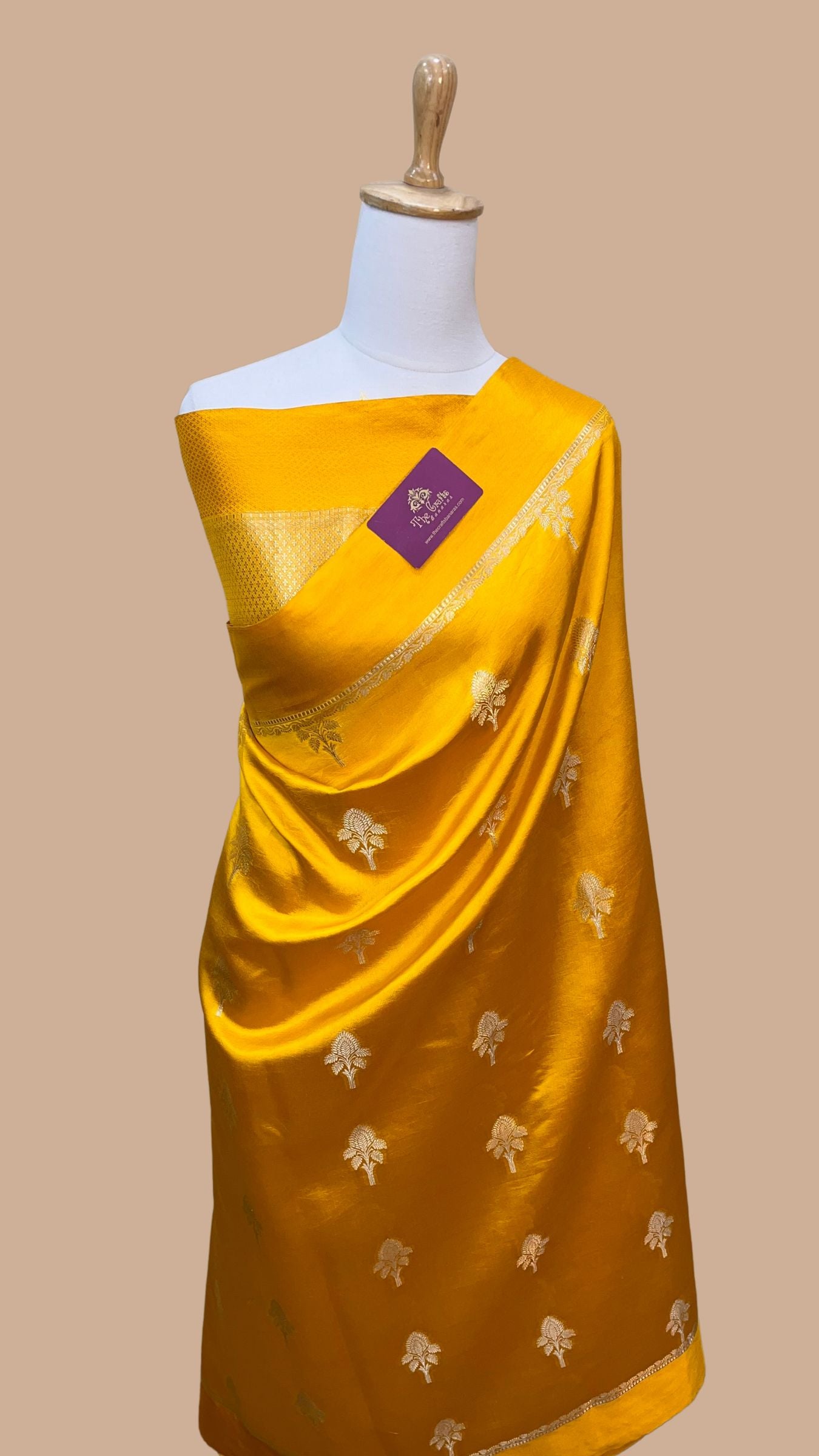 Pure Mango Silk Banarasi Saree