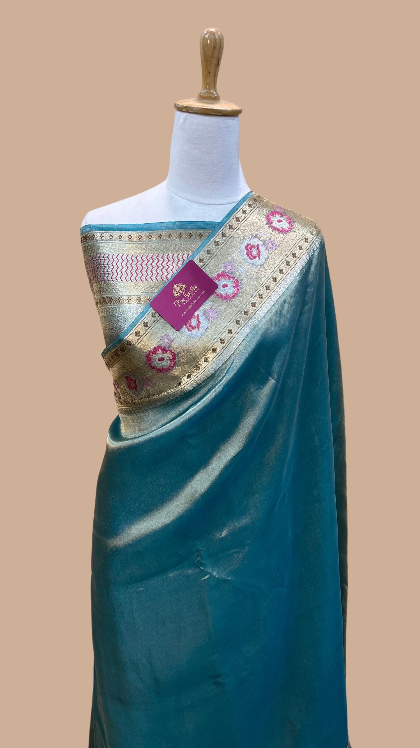 Pure Kora Tissue Silk Banarasi Saree