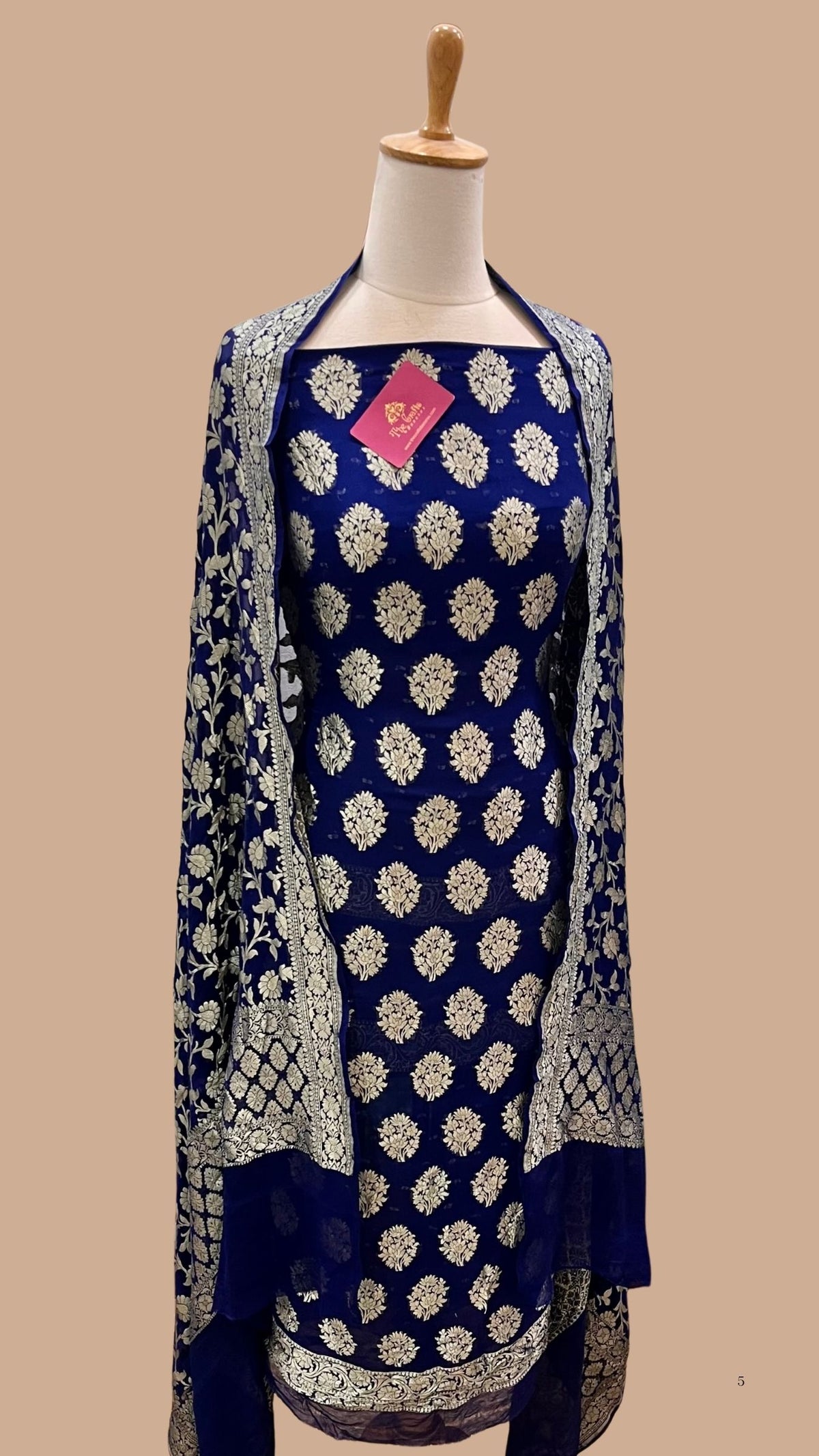 Banarasi Khaddi Georgette Dress Material