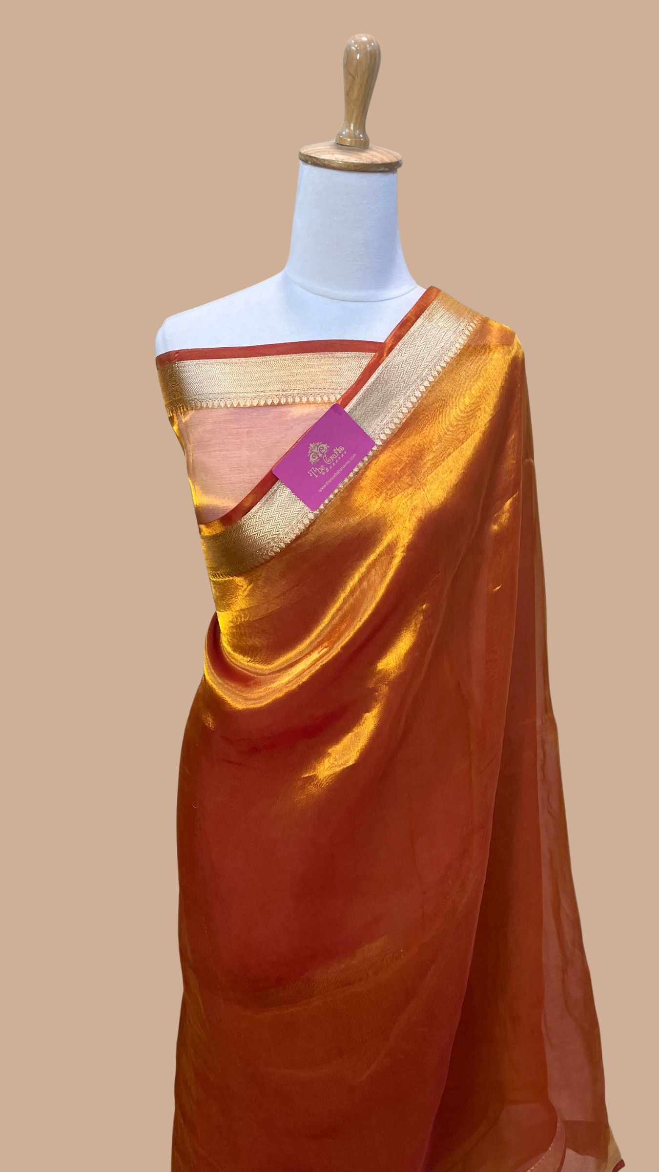 Pure Kora Silk Handloom Banarasi Saree